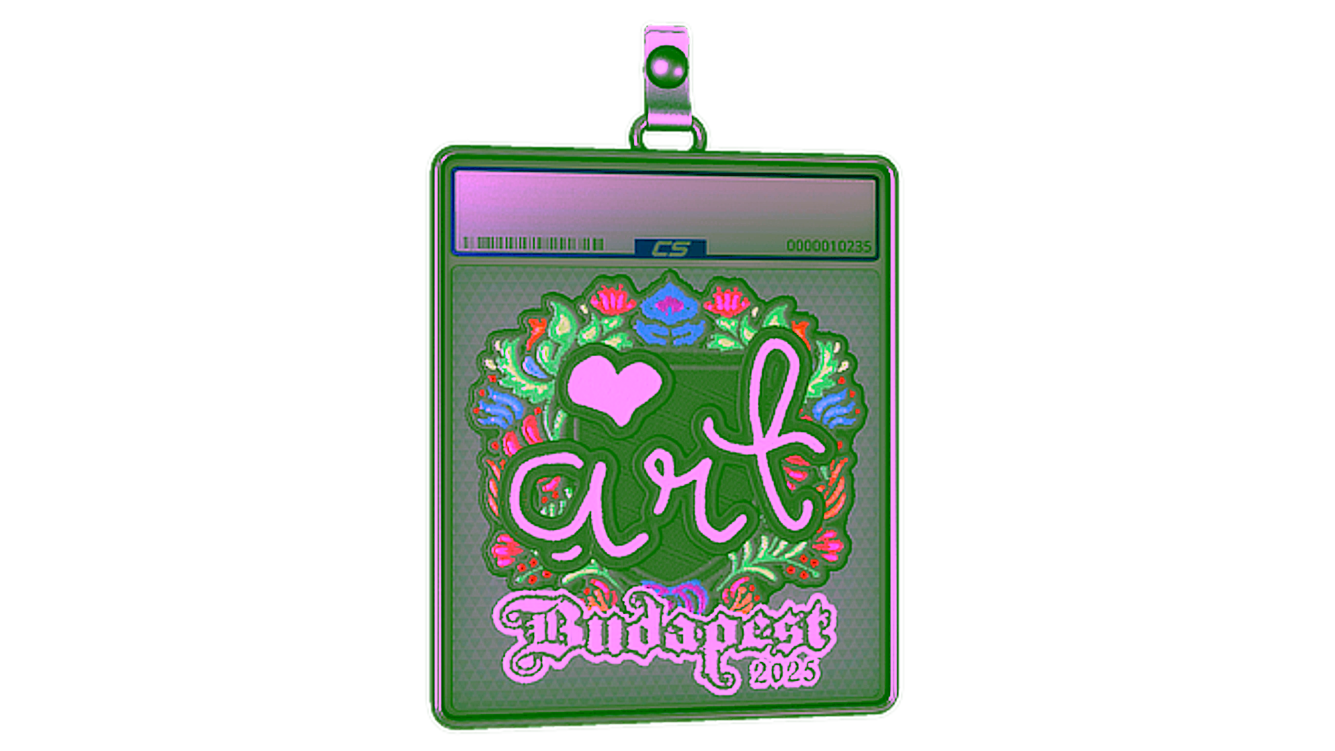 Display for Sticker Slab | arT (Embroidered) | Budapest 2025