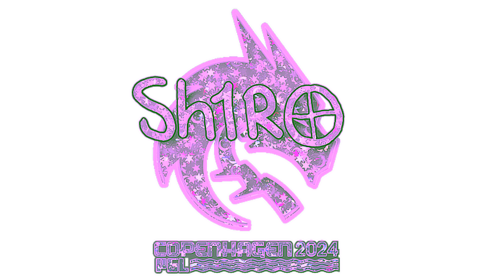 Display for Sticker | sh1ro (Glitter) | Copenhagen 2024
