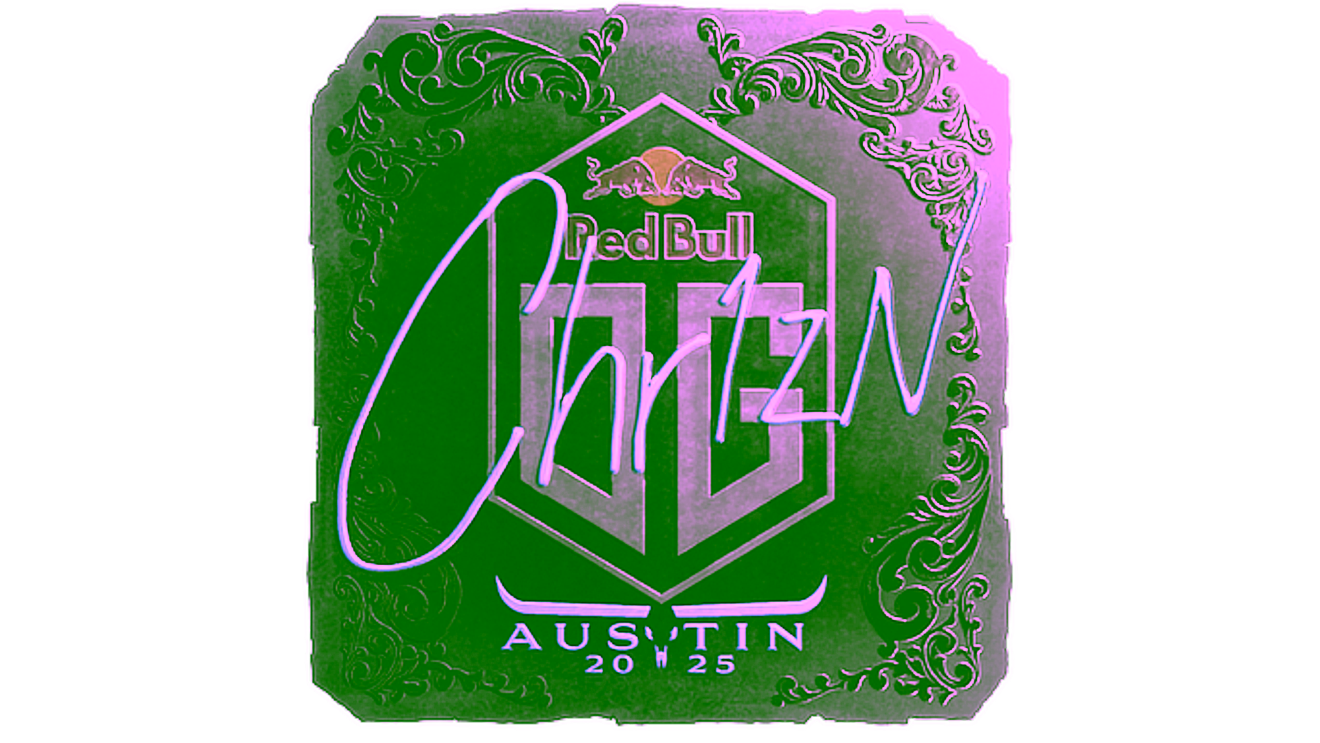 Display for Sticker | Chr1zN (Foil) | Austin 2025