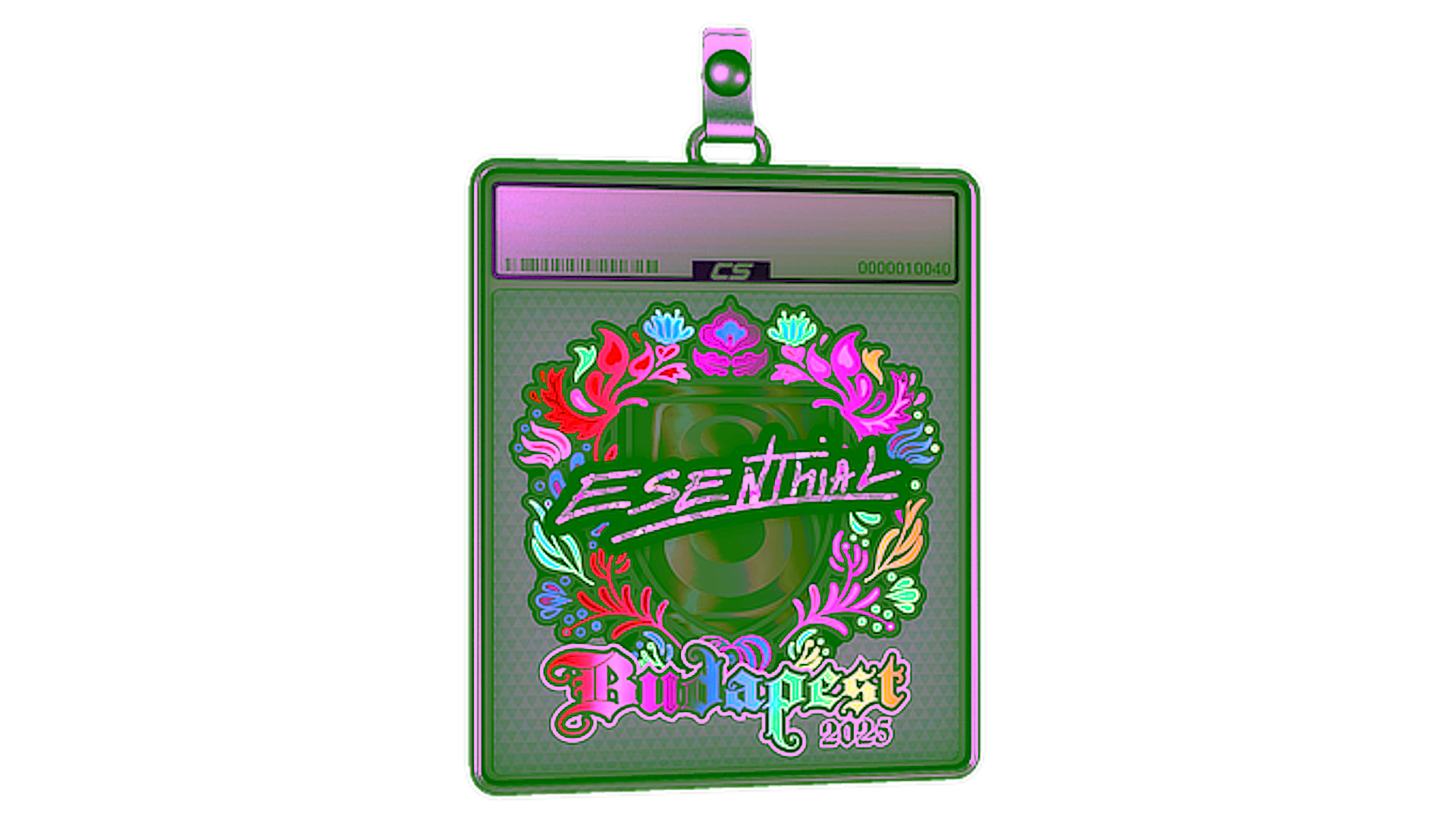 Affichage pour Sticker Slab | esenthial (Holo) | Budapest 2025