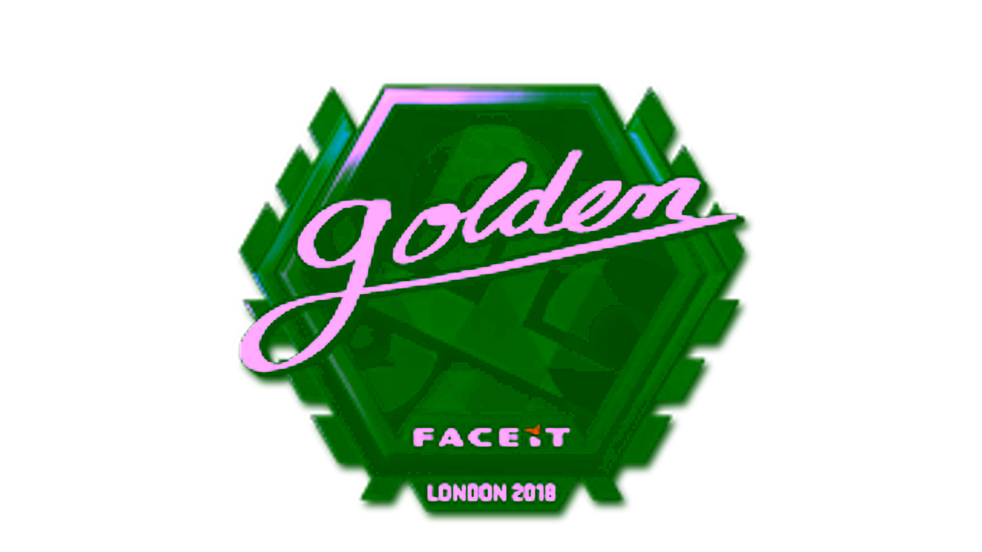 Display for Sticker | Golden (Foil) | London 2018