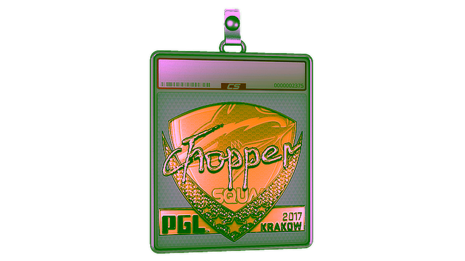 Display for Sticker Slab | chopper (Gold) | Krakow 2017