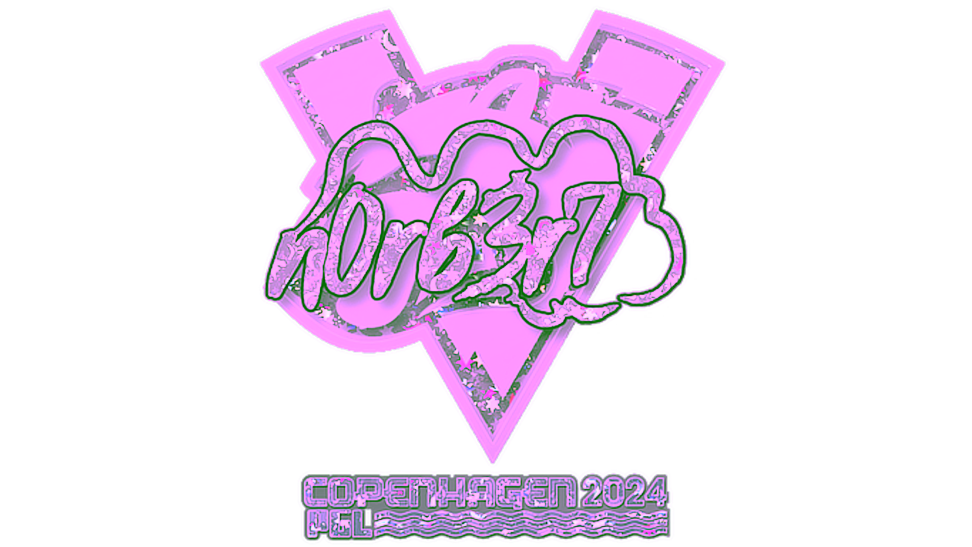 Affichage pour Sticker | n0rb3r7 (Glitter) | Copenhagen 2024