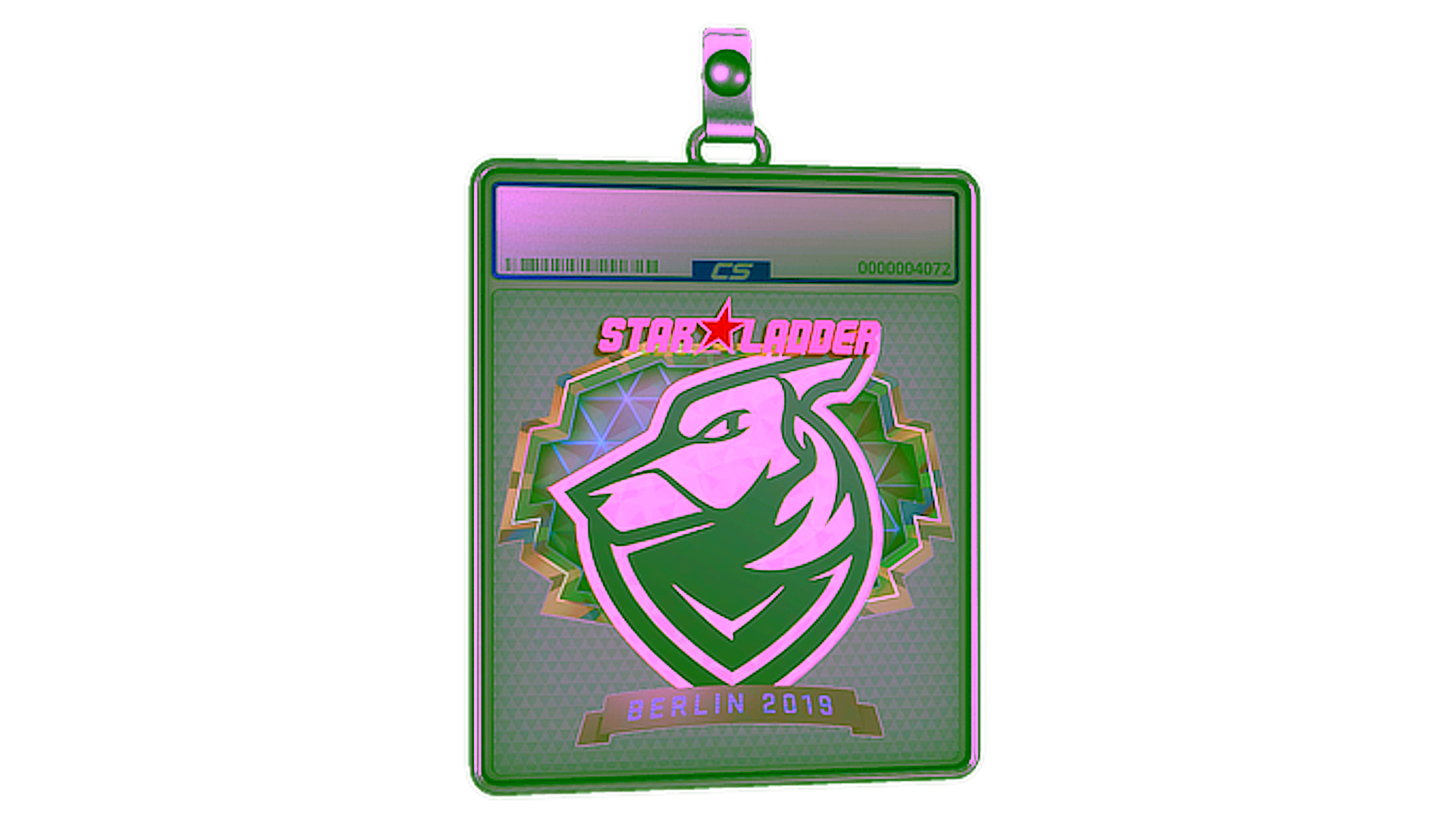 Display for Sticker Slab | Grayhound Gaming (Holo) | Berlin 2019