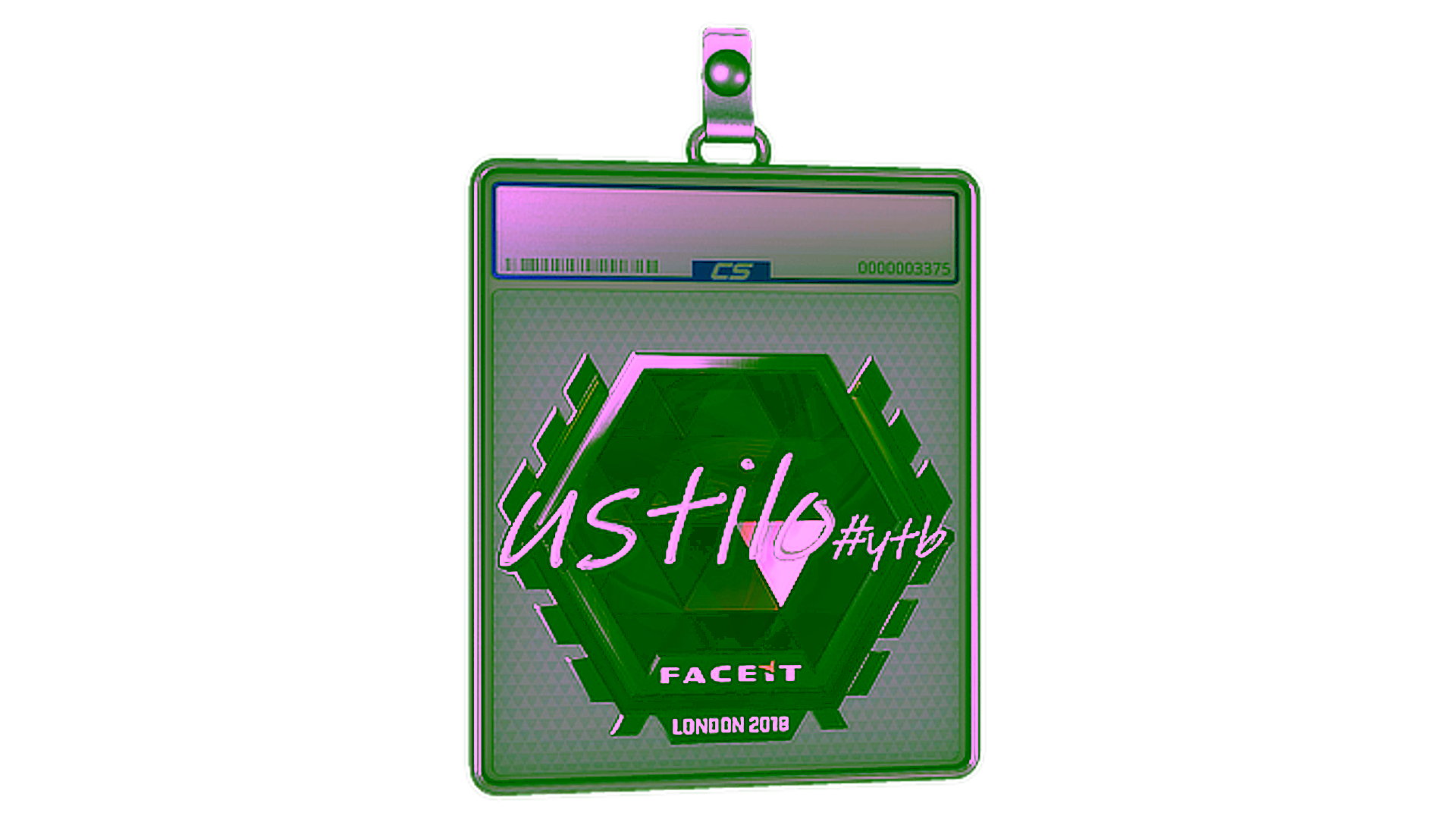 Affichage pour Sticker Slab | USTILO (Foil) | London 2018