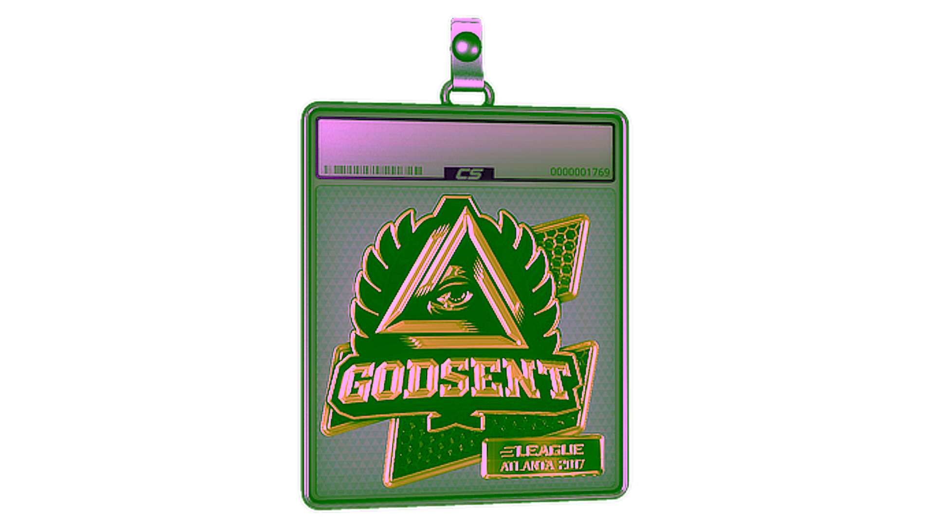 Display for Sticker Slab | GODSENT (Gold) | Atlanta 2017