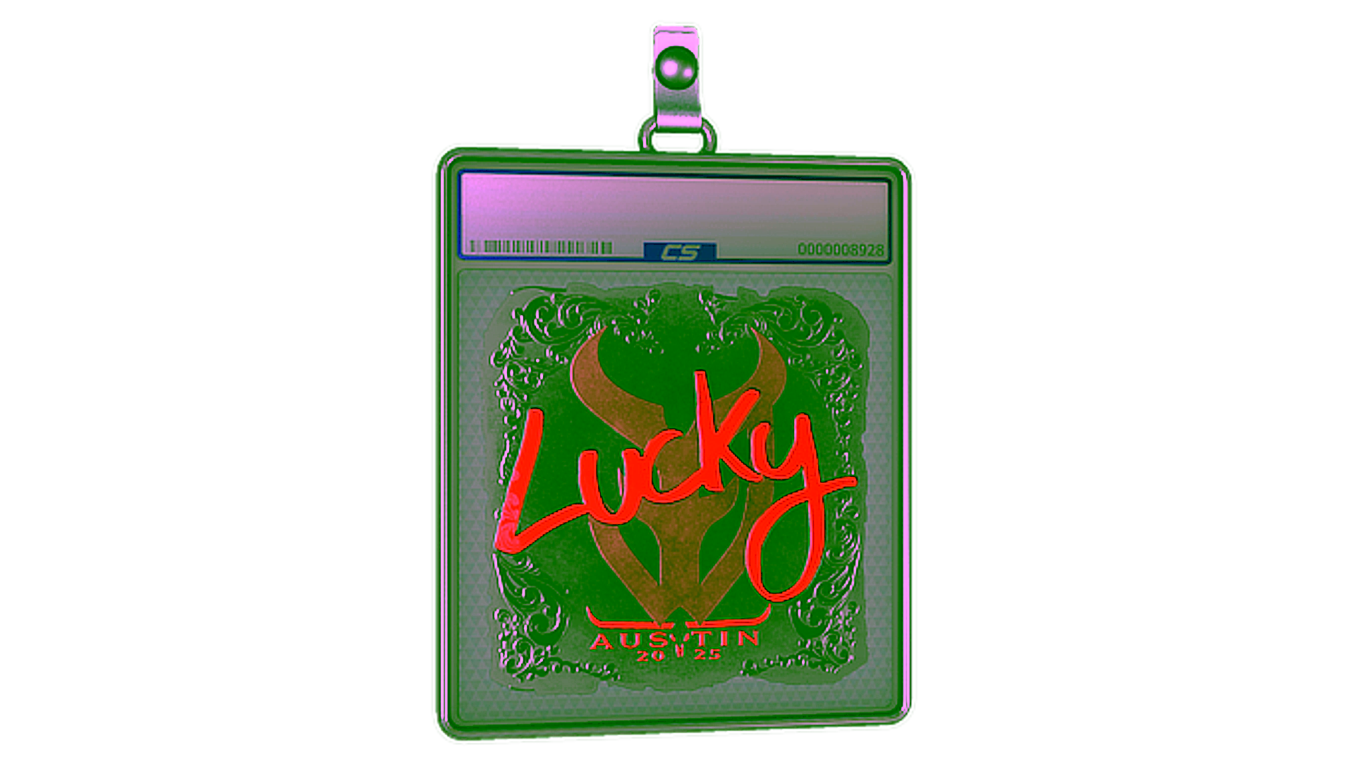 Rodyti Sticker Slab | Lucky (Foil) | Austin 2025