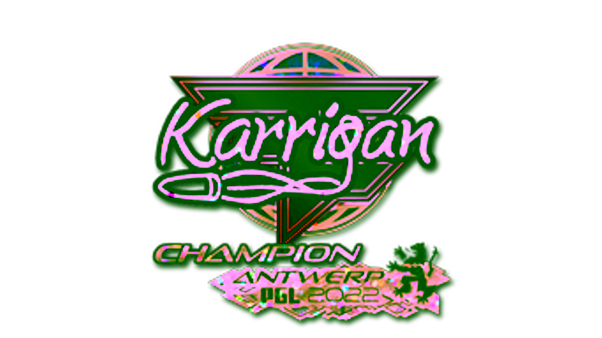 Display for Sticker | karrigan (Glitter, Champion) | Antwerp 2022