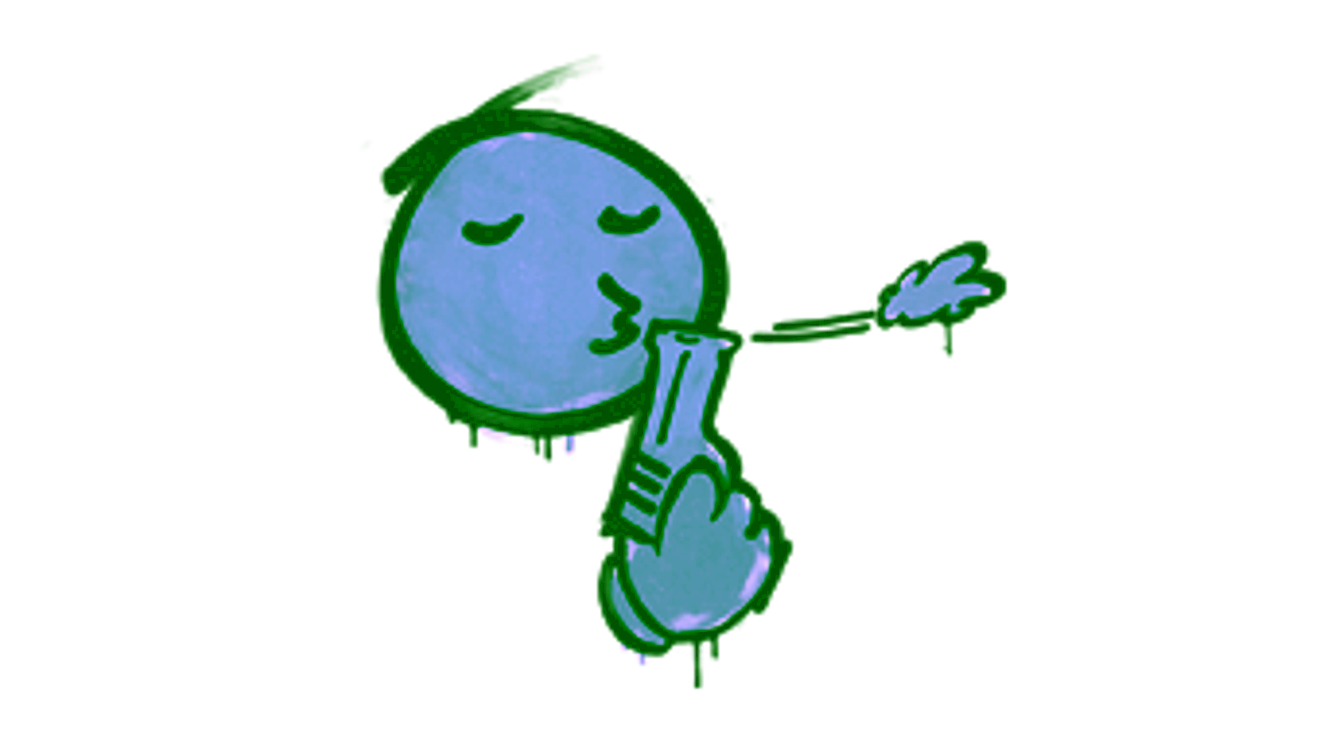 Display for Sealed Graffiti | Quickdraw (Wire Blue)