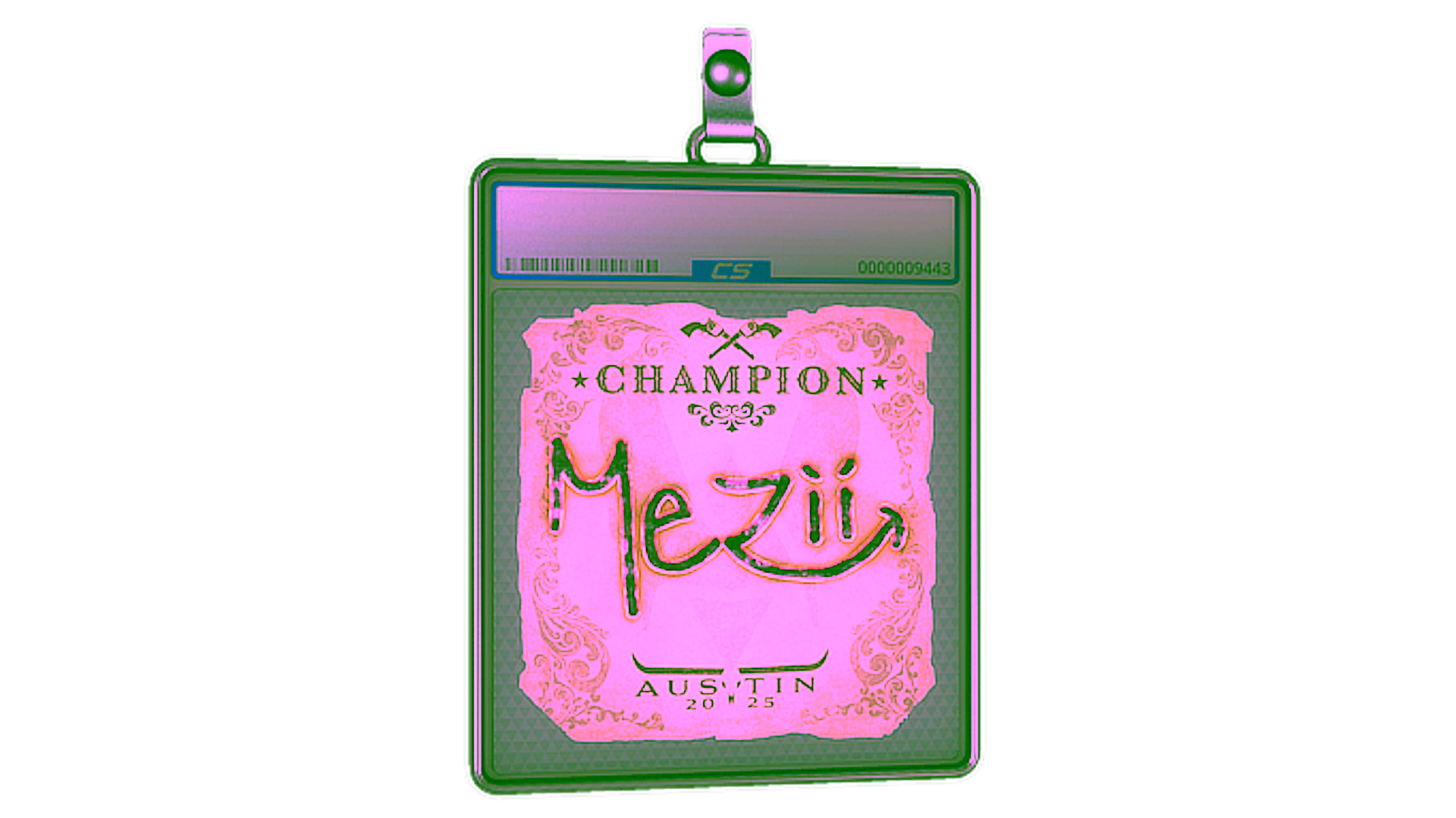Display for Sticker Slab | mezii (Champion) | Austin 2025