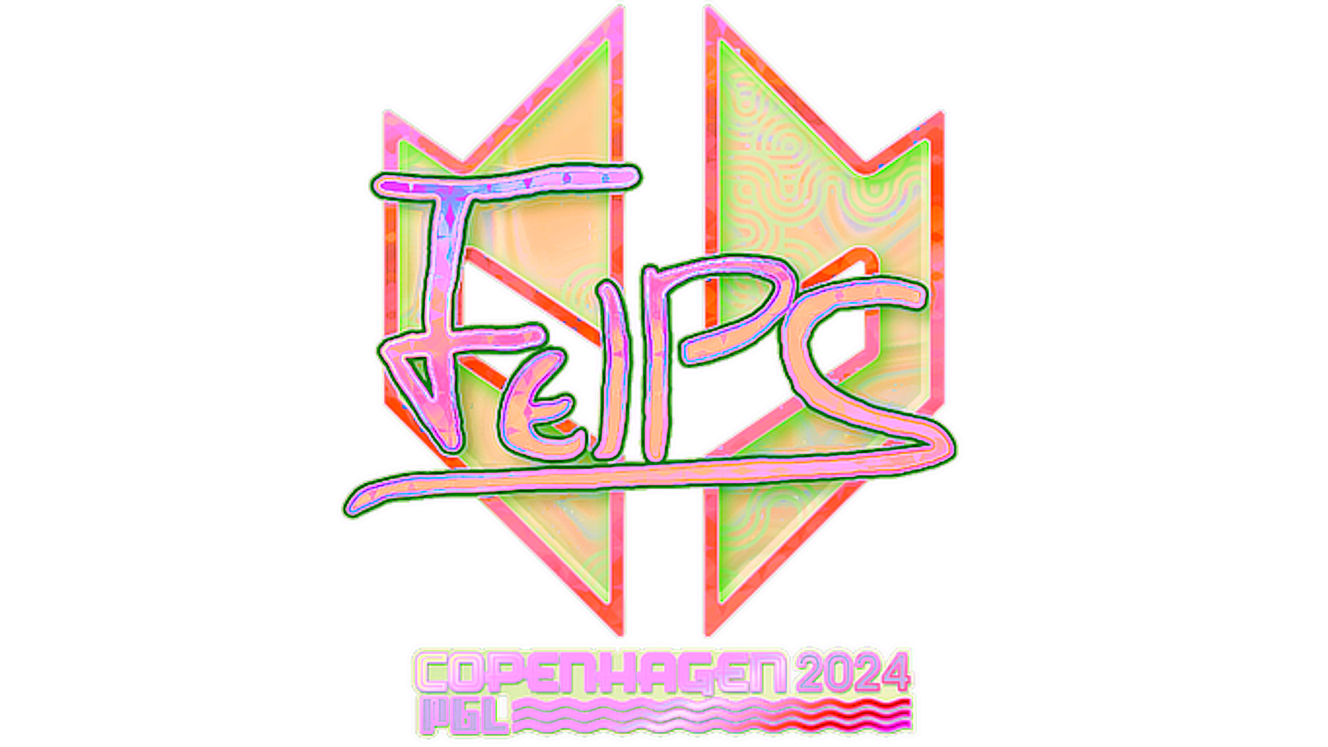 Display for Sticker | felps (Holo) | Copenhagen 2024