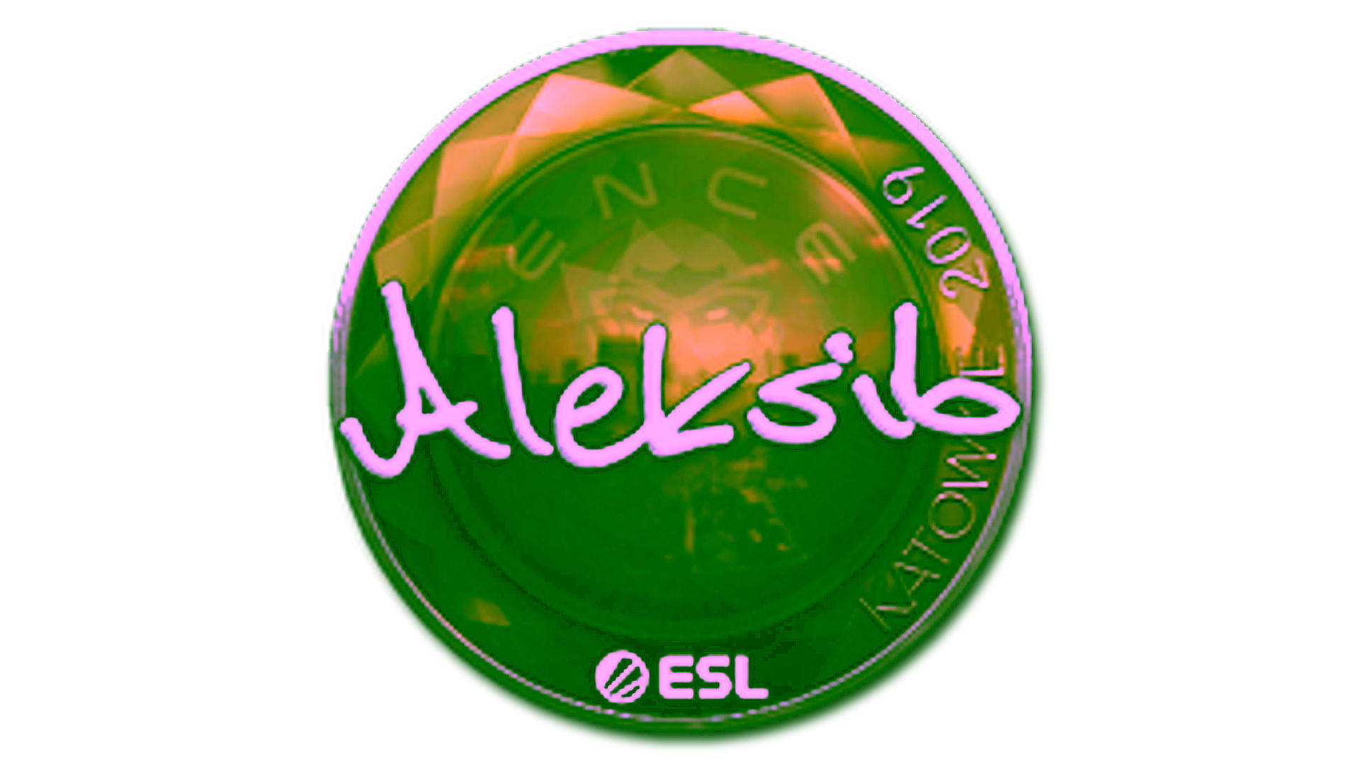 Visar för Sticker | Aleksib (Foil) | Katowice 2019