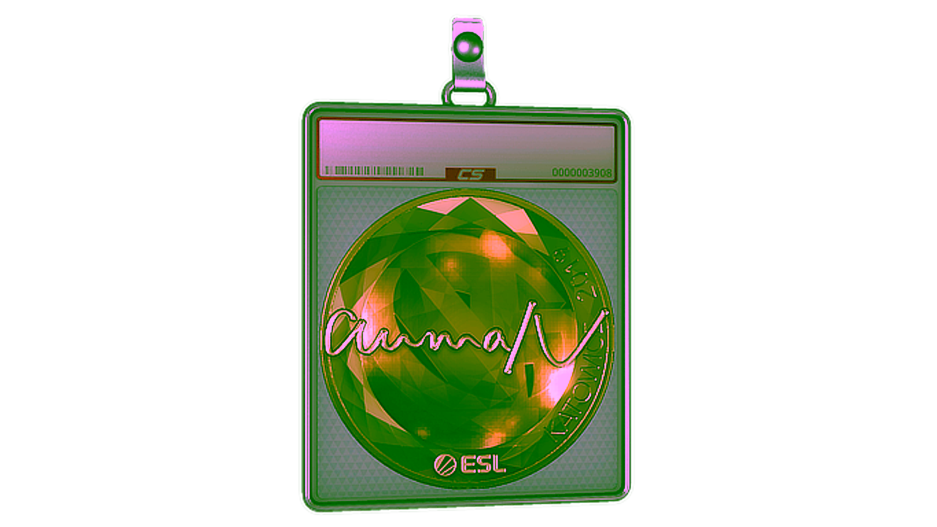 Display for Sticker Slab | aumaN (Gold) | Katowice 2019