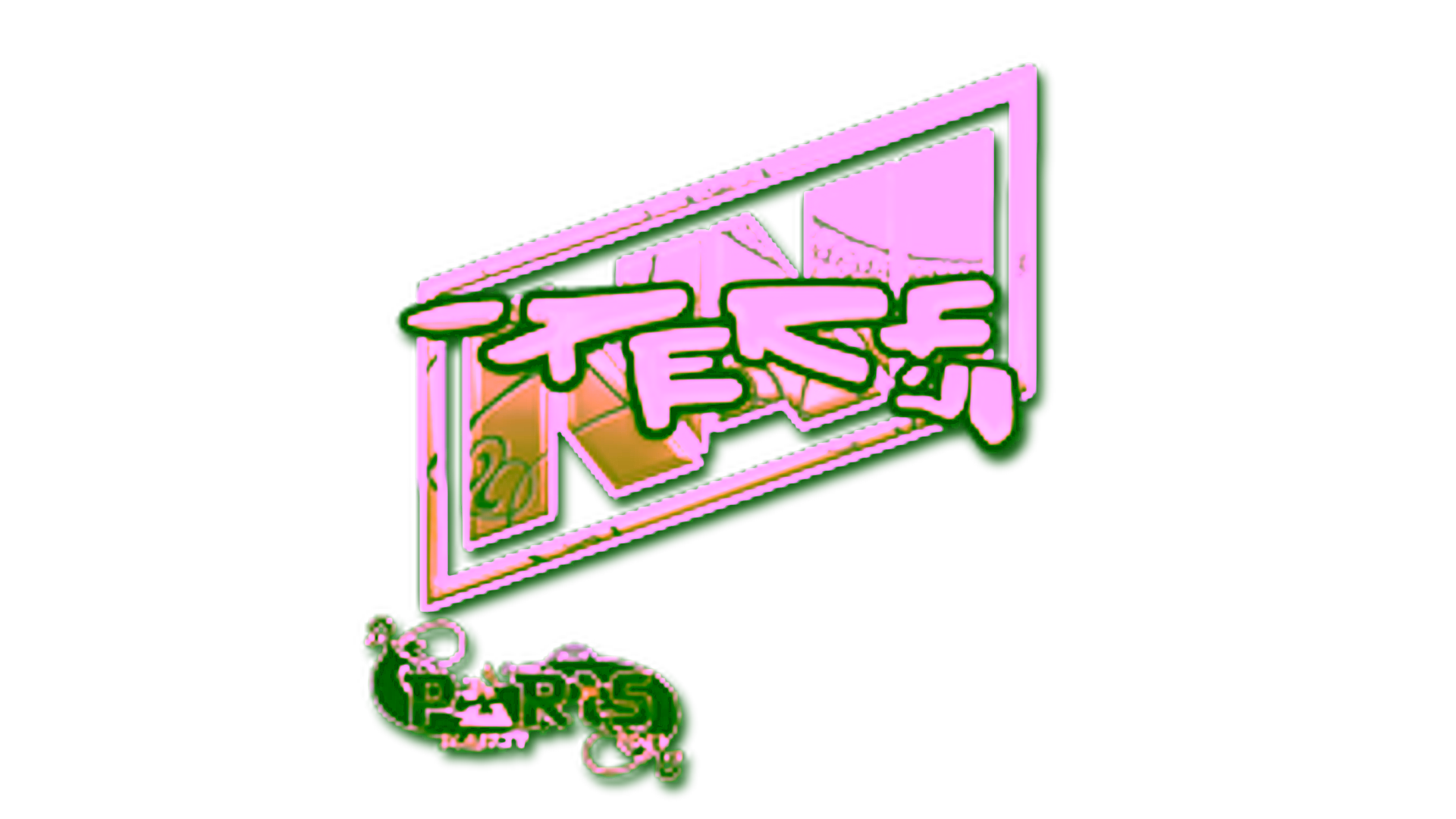 Display for Sticker | Perfecto (Gold) | Paris 2023