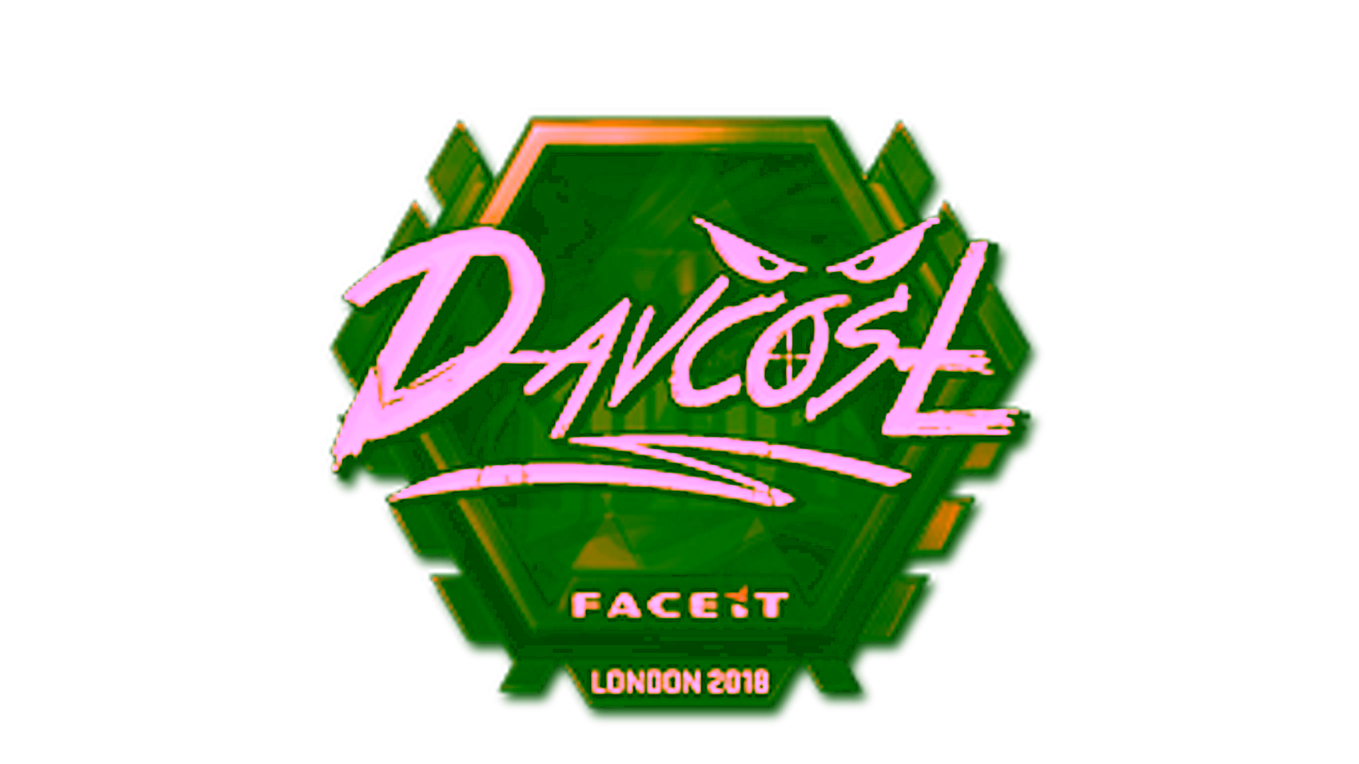 Anzeige für Sticker | DavCost (Gold) | London 2018