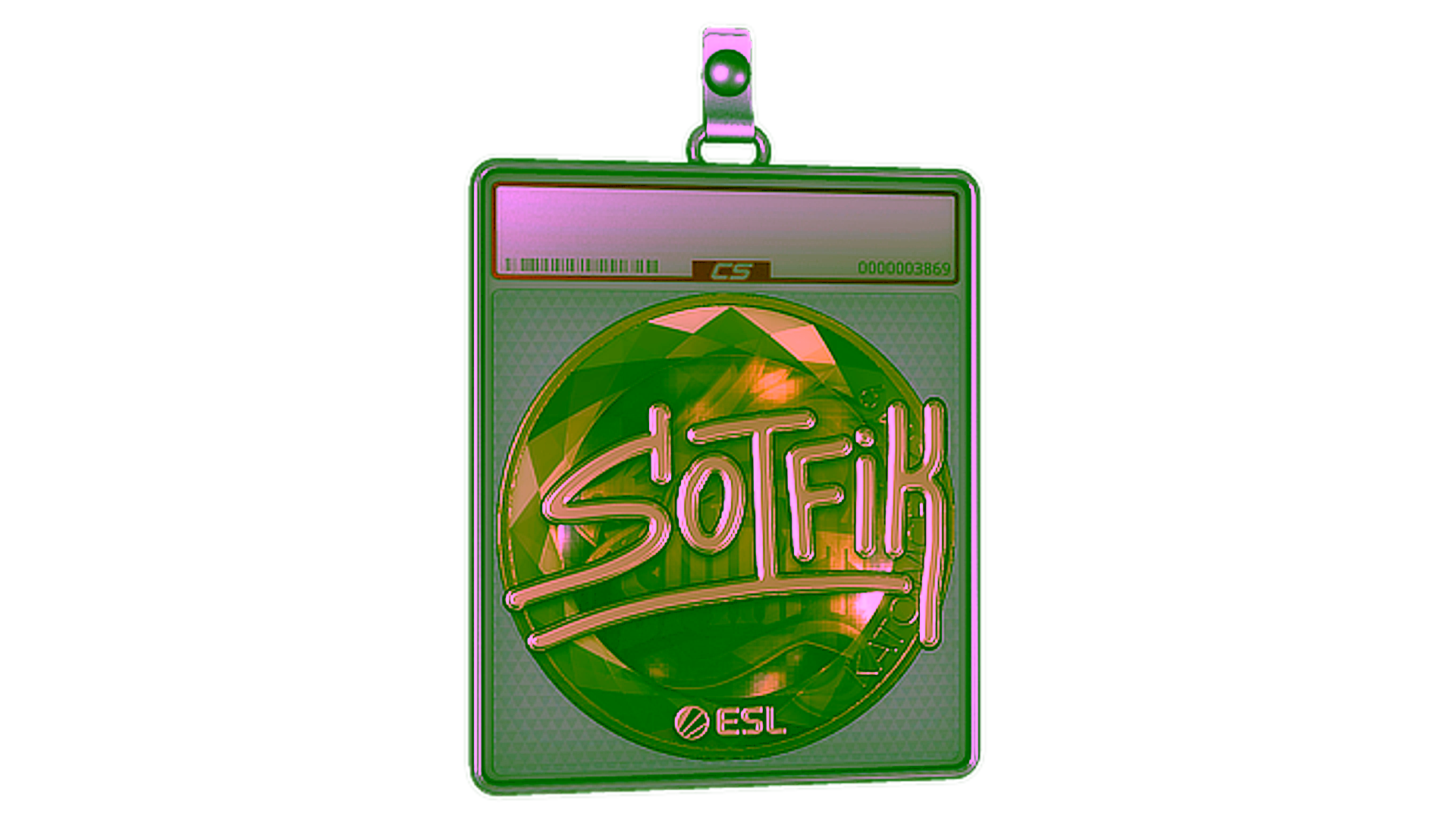 Display for Sticker Slab | S0tF1k (Gold) | Katowice 2019