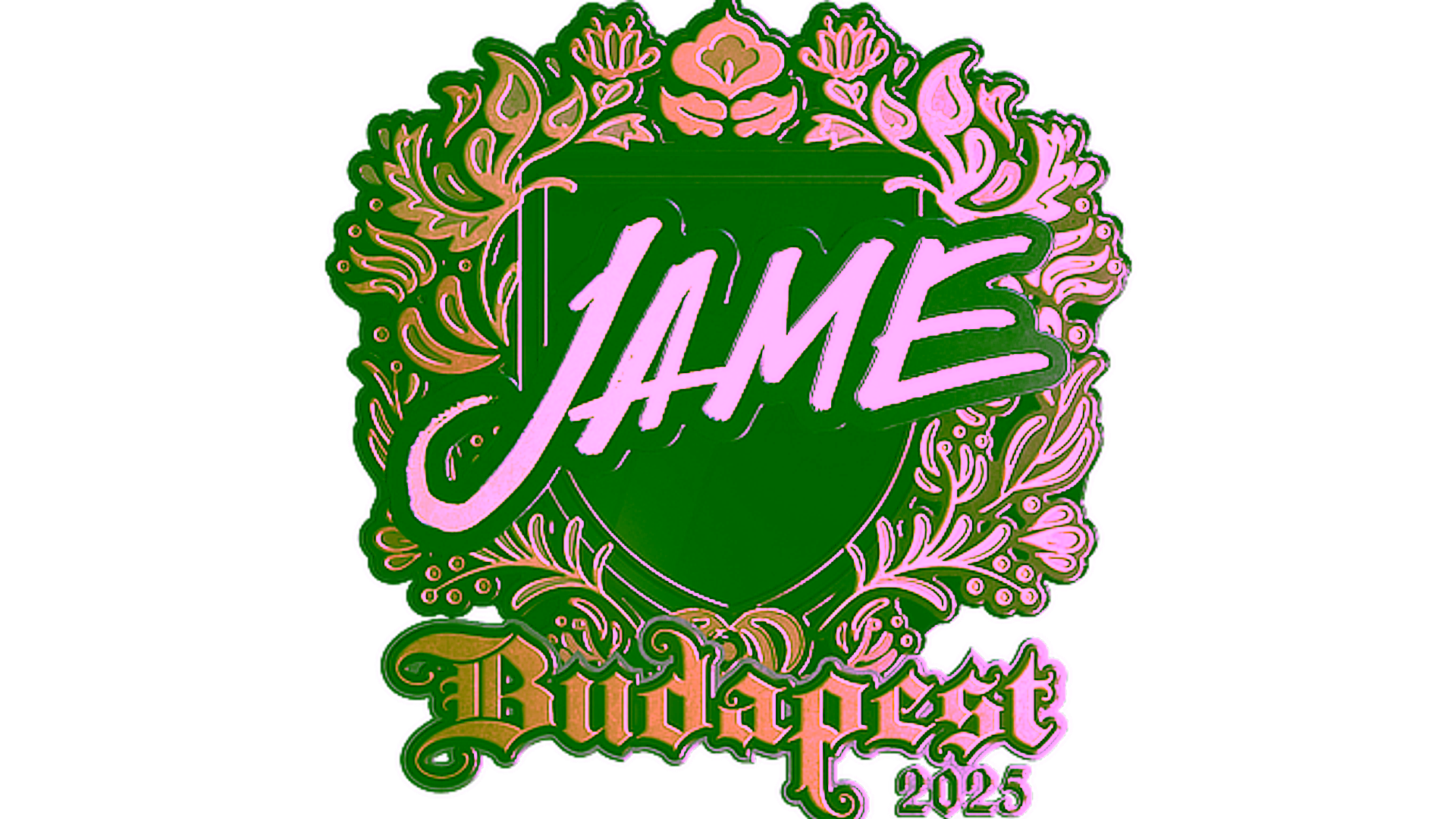 Display for Sticker | Jame (Gold) | Budapest 2025