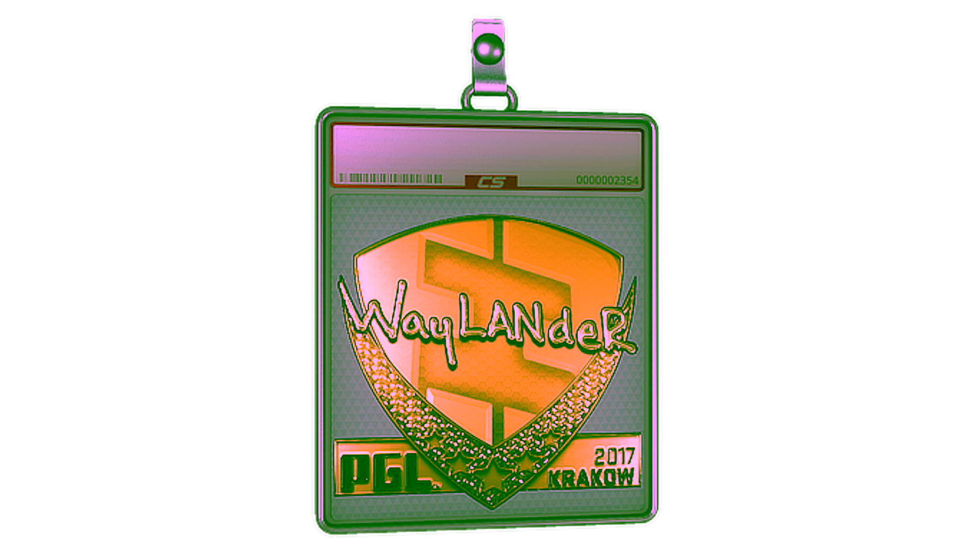 Display for Sticker Slab | wayLander (Gold) | Krakow 2017