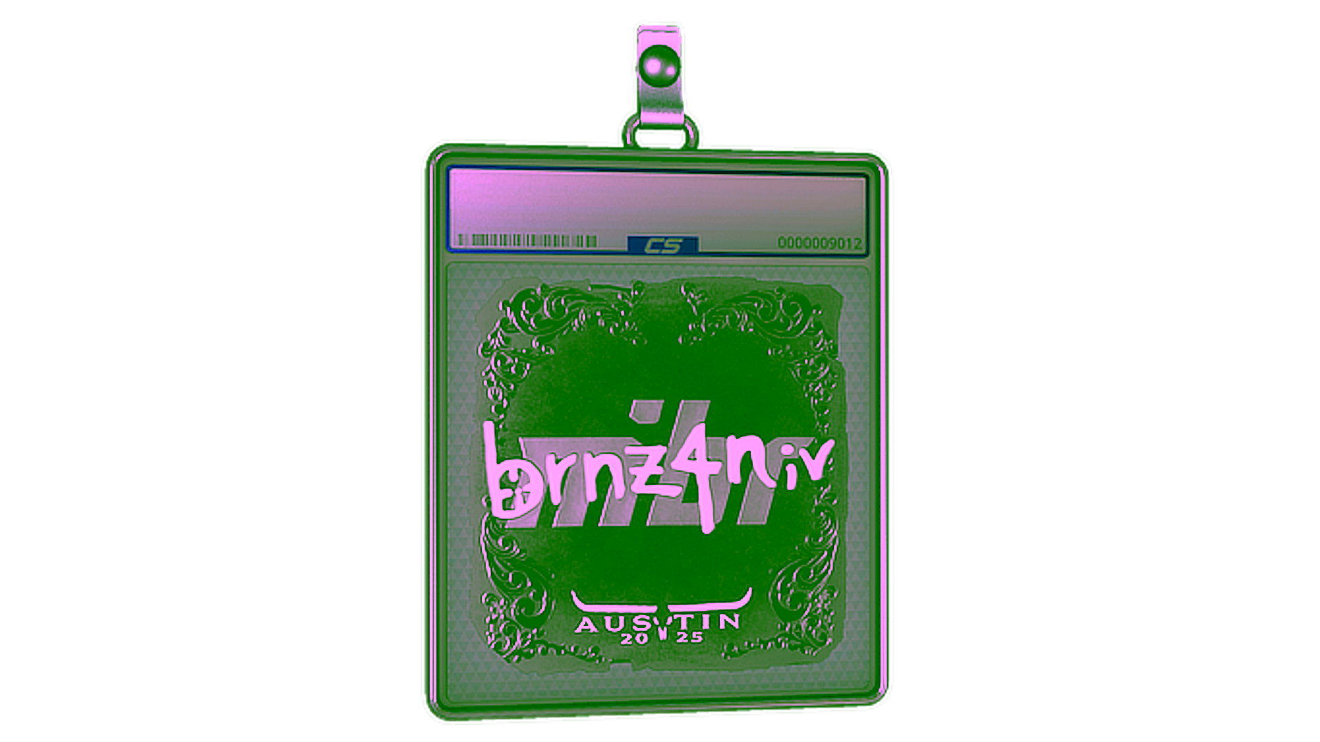 Display for Sticker Slab | brnz4n (Foil) | Austin 2025