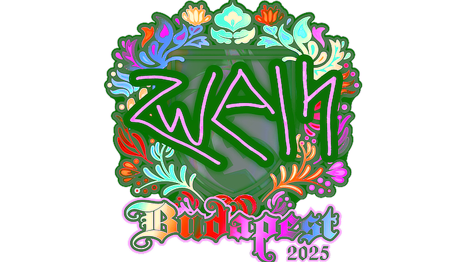 Display for Sticker | zweih (Holo) | Budapest 2025