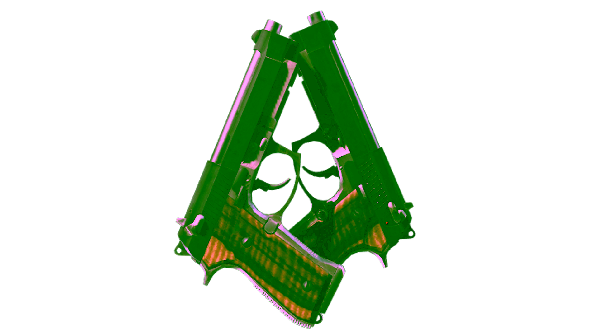 Display for StatTrak™ Dual Berettas | Black Limba (Minimal Wear)