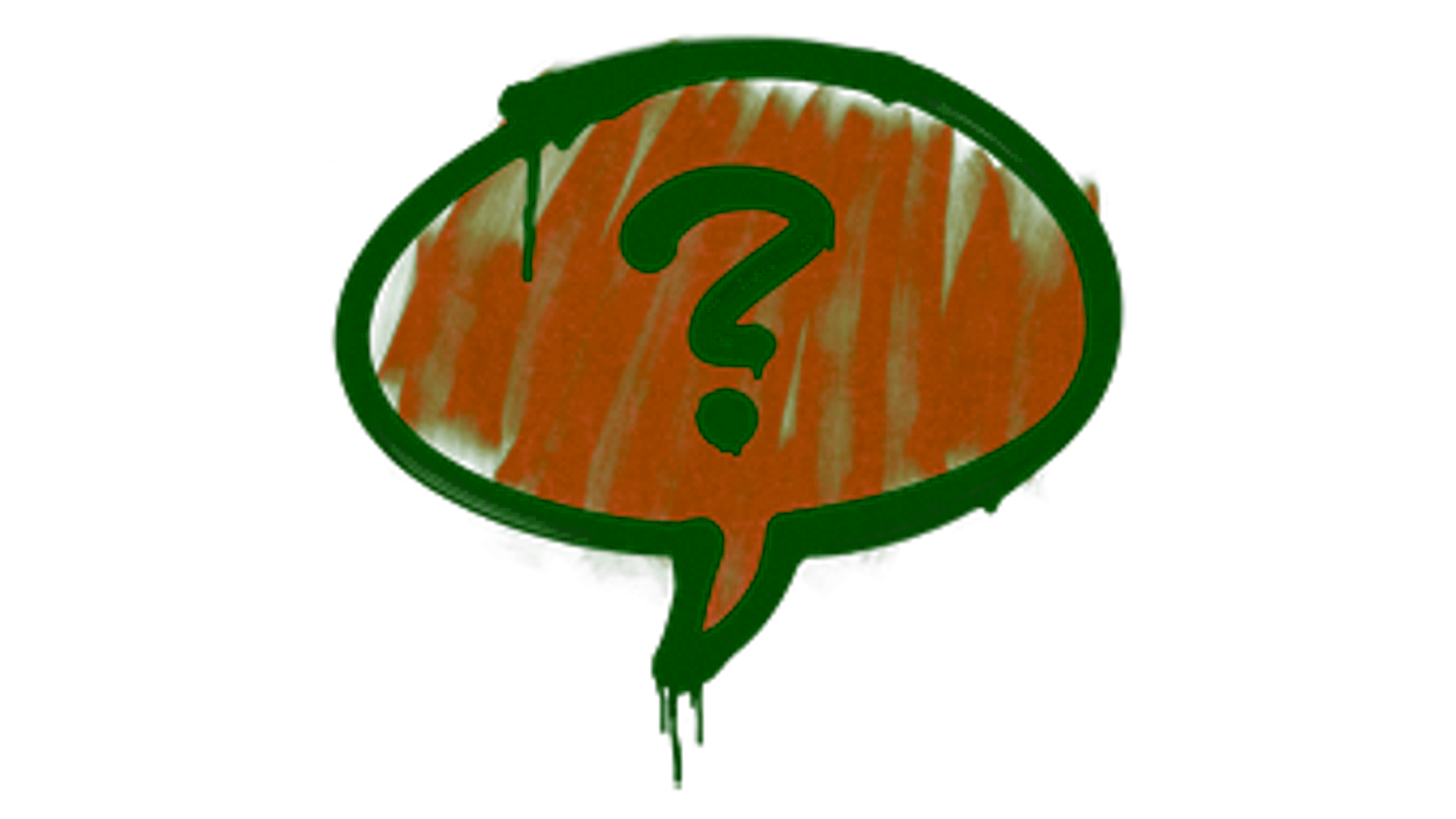 Display for Sealed Graffiti | Question Mark (Blood Red)