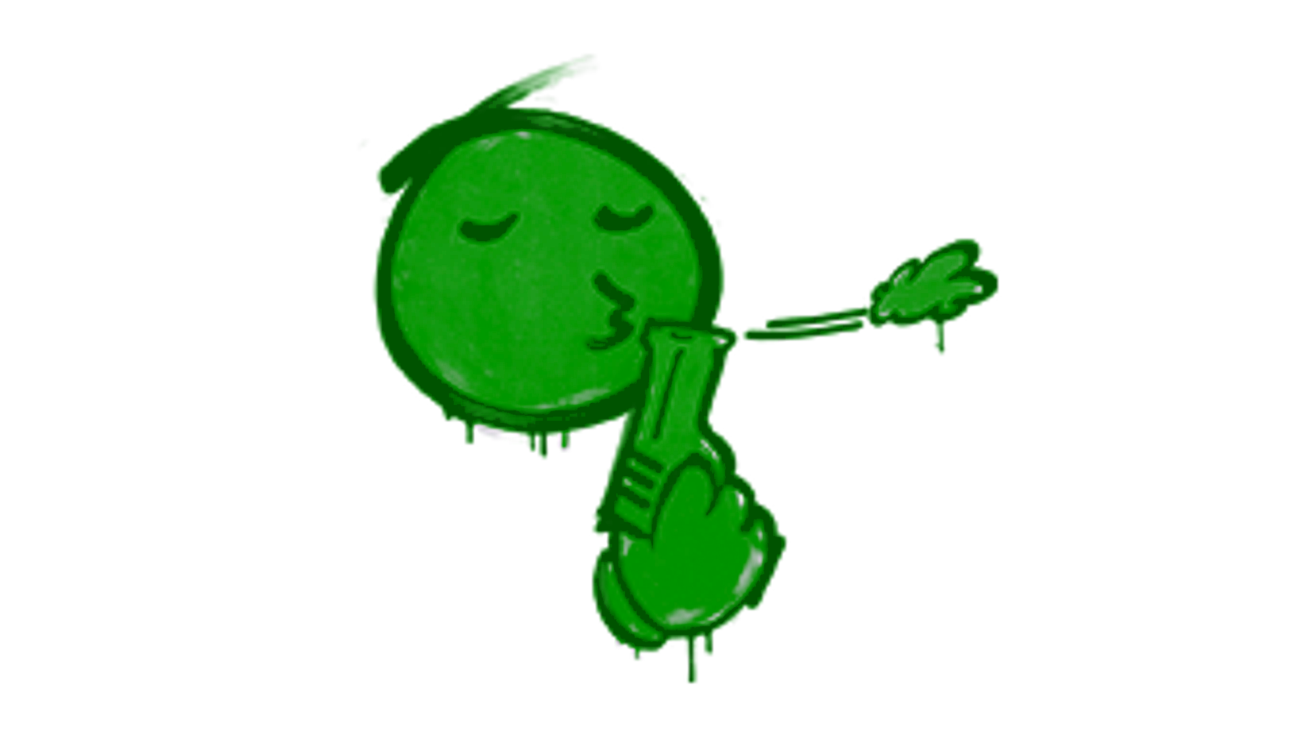 Display for Sealed Graffiti | Quickdraw (Jungle Green)