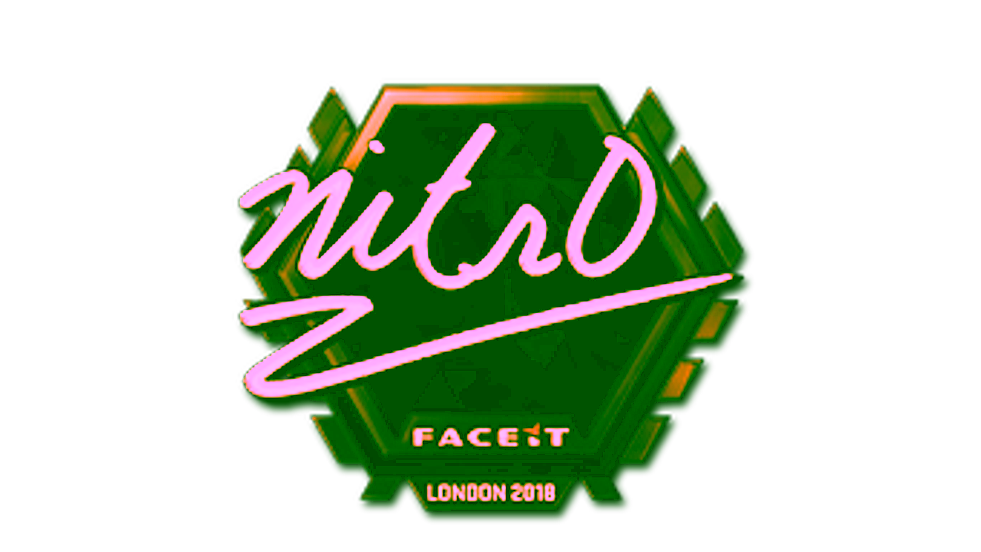 Display for Sticker | nitr0 (Gold) | London 2018