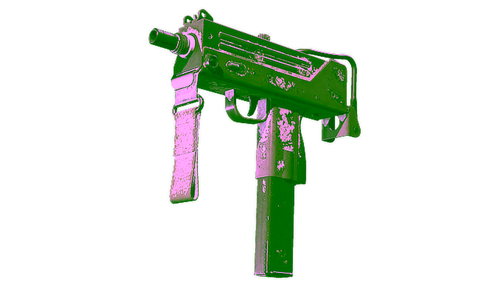 Display for MAC-10 | Snow Splash (Battle-Scarred)