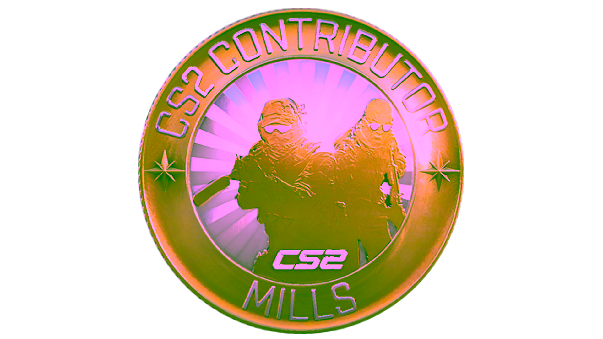 Display for Mills Map Coin
