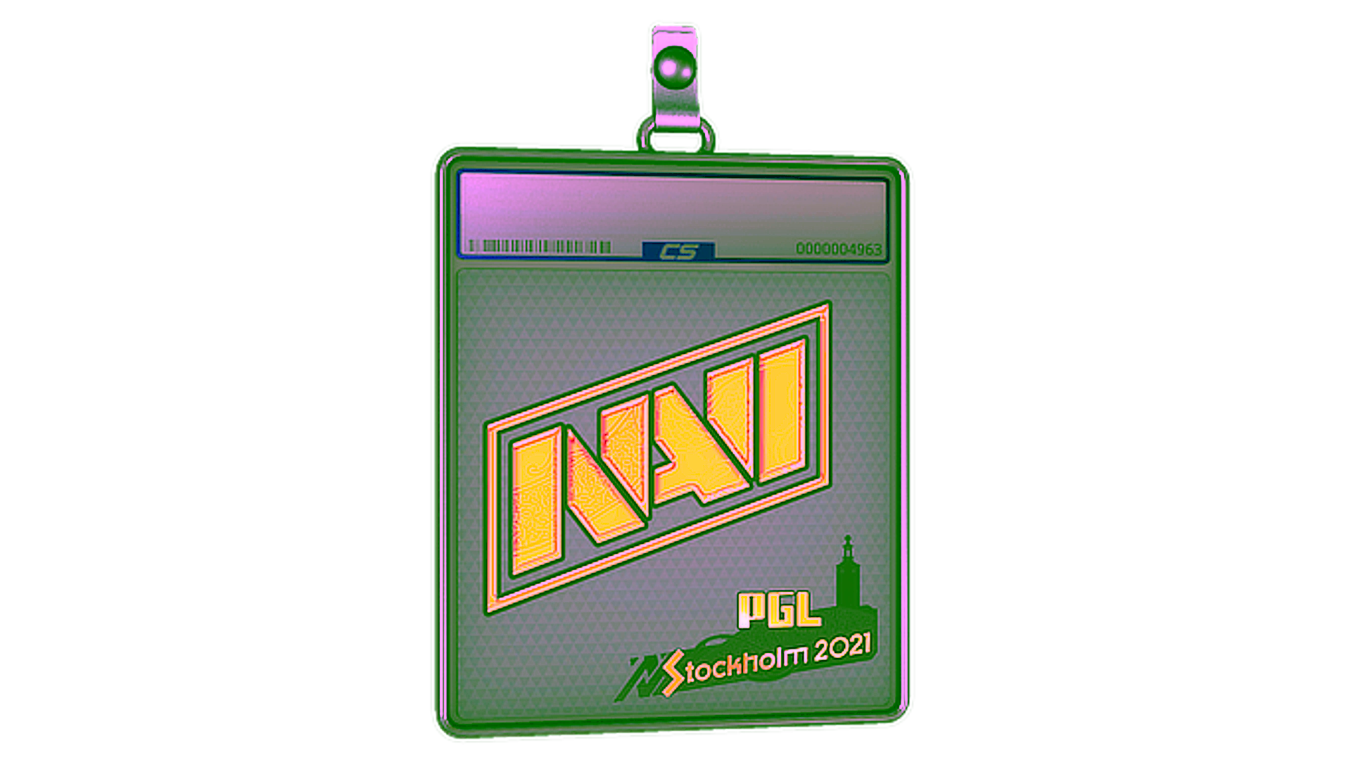 Display for Sticker Slab | Natus Vincere (Holo) | Stockholm 2021