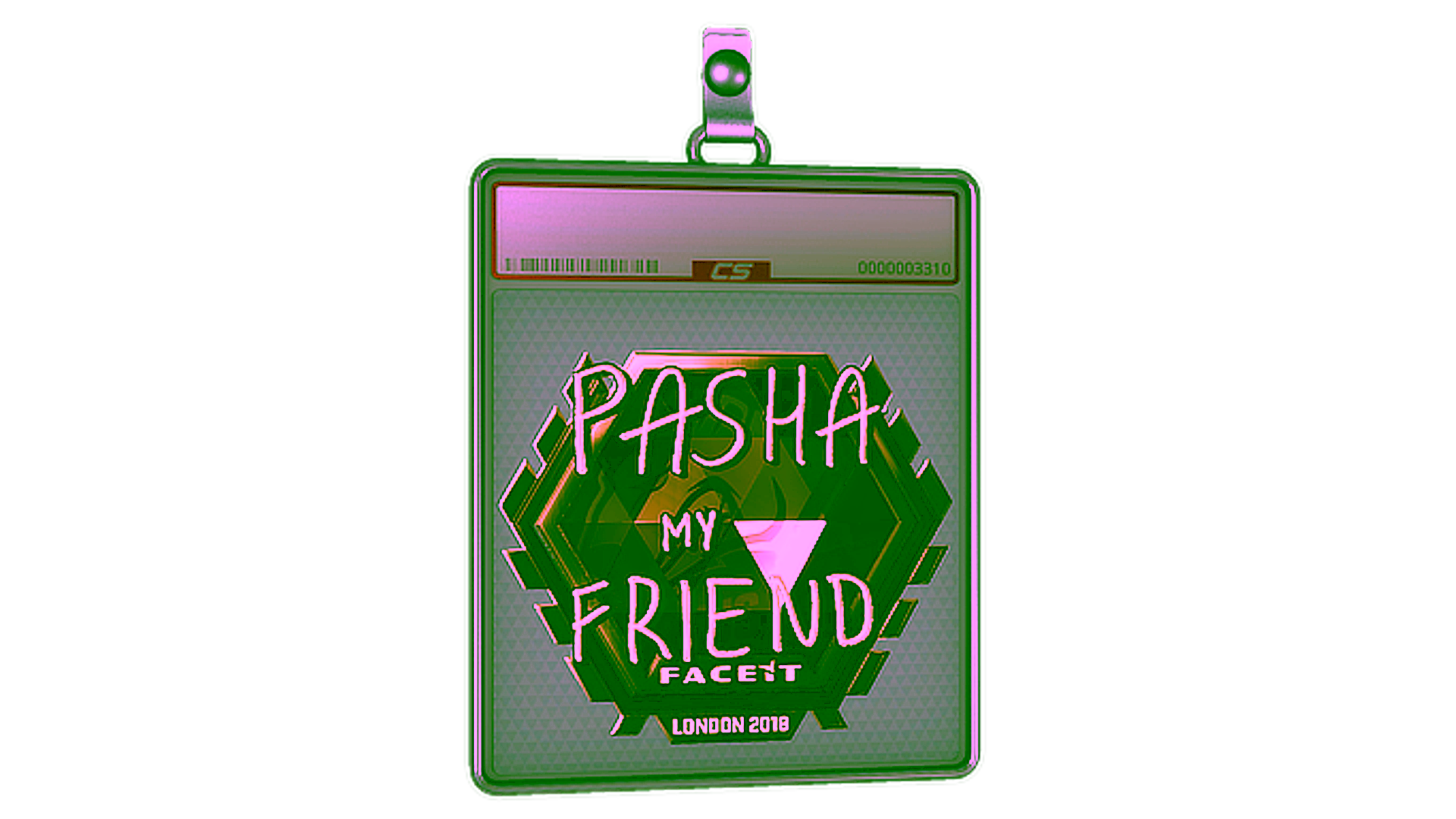 Display for Sticker Slab | pashaBiceps (Gold) | London 2018