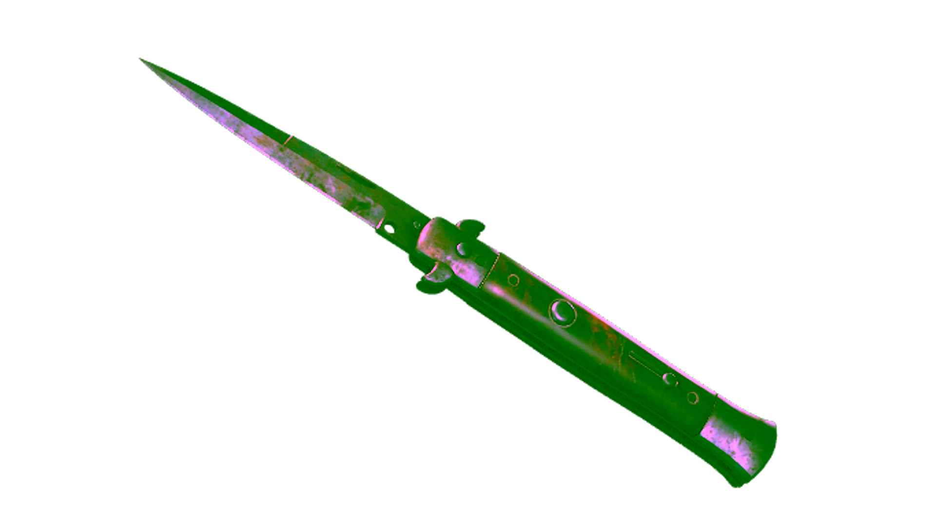 Display for ★ StatTrak™ Stiletto Knife | Rust Coat (Well-Worn)