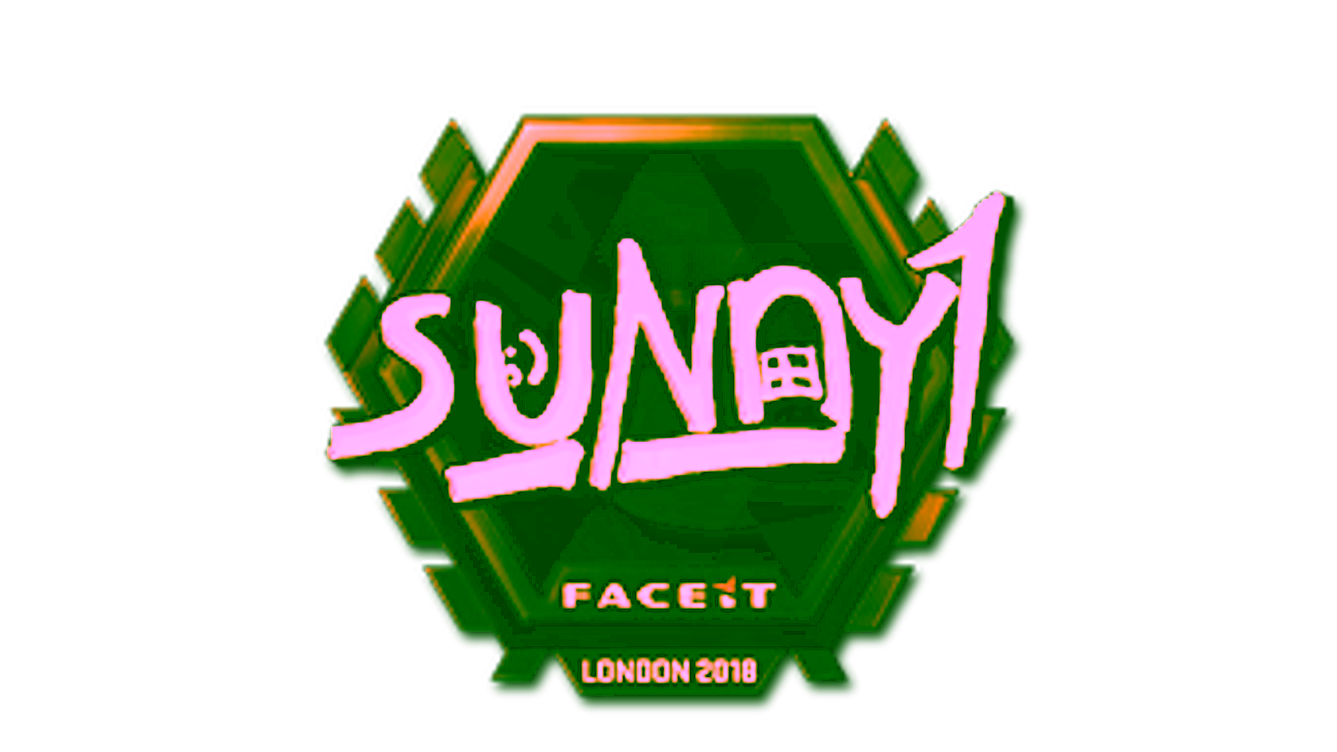 Display for Sticker | suNny (Gold) | London 2018