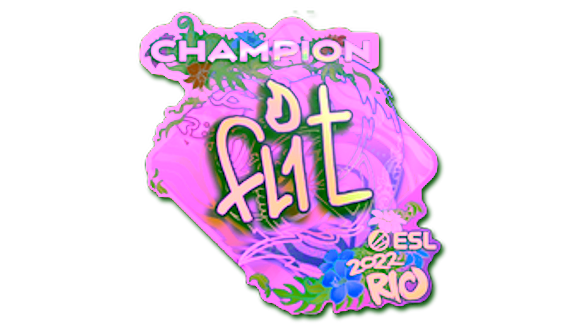 Visar för Sticker | FL1T (Holo, Champion) | Rio 2022