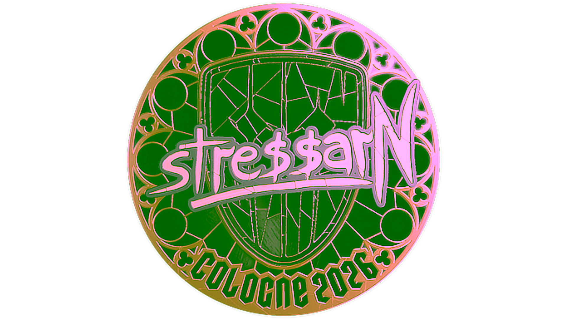 Display for Sticker | stressarN (Gold) | Cologne 2026