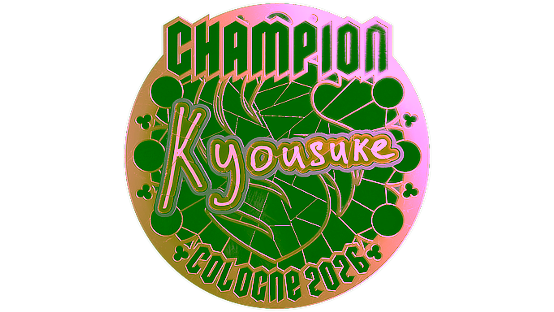 Display for Sticker | kyousuke (Gold, Champion) | Cologne 2026