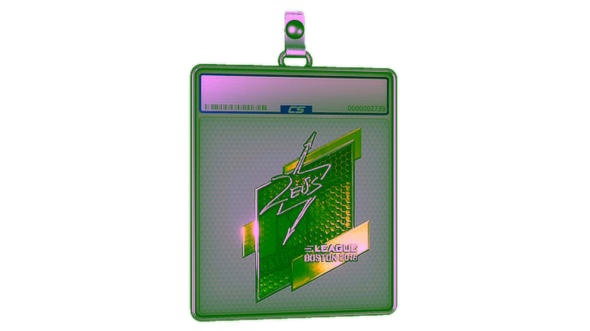 Exibição para Sticker Slab | Zeus (Foil) | Boston 2018