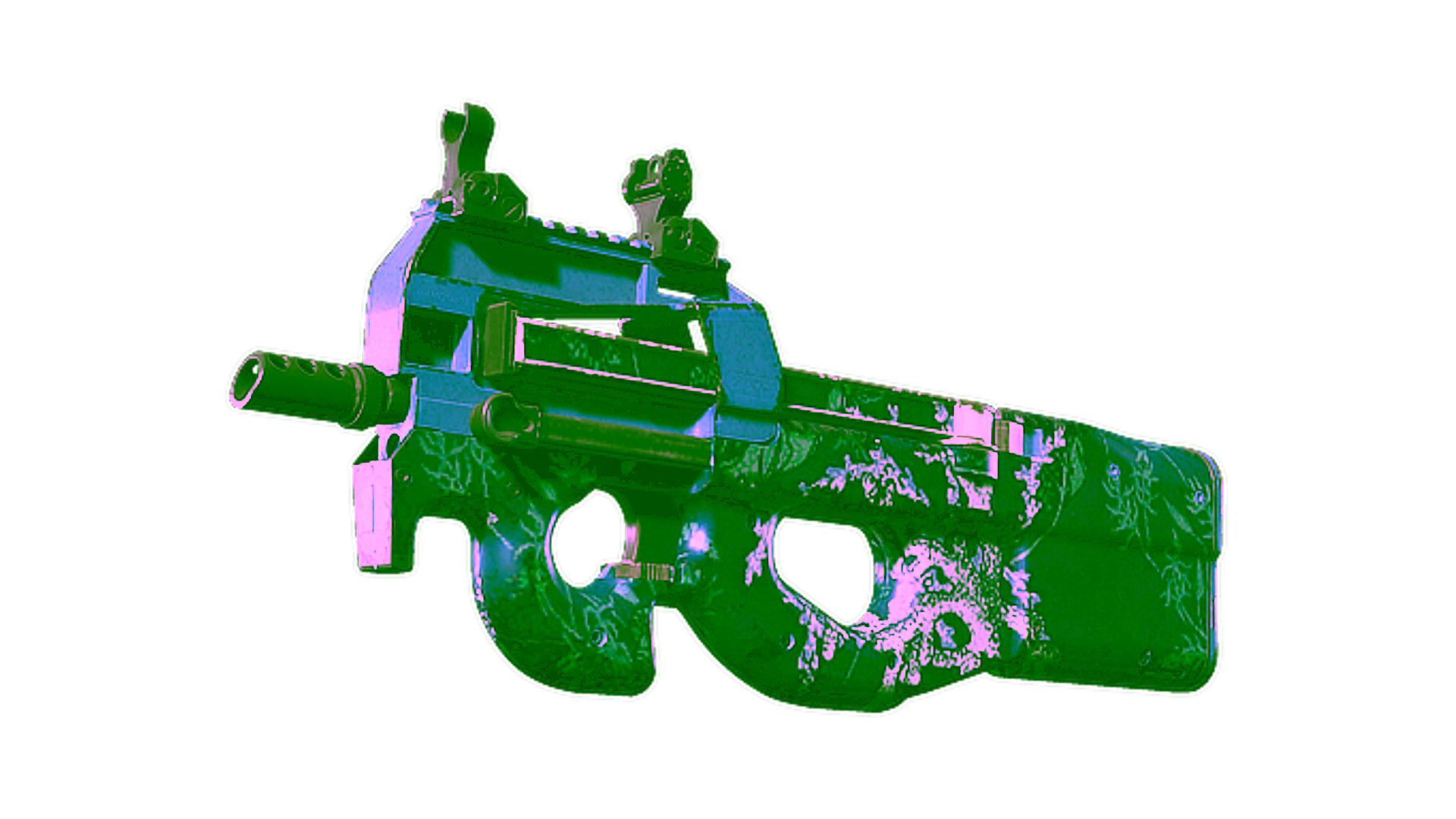 Display for Souvenir P90 | Reef Grief (Well-Worn)