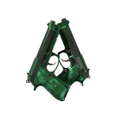 Dual Berettas Polished Malachite