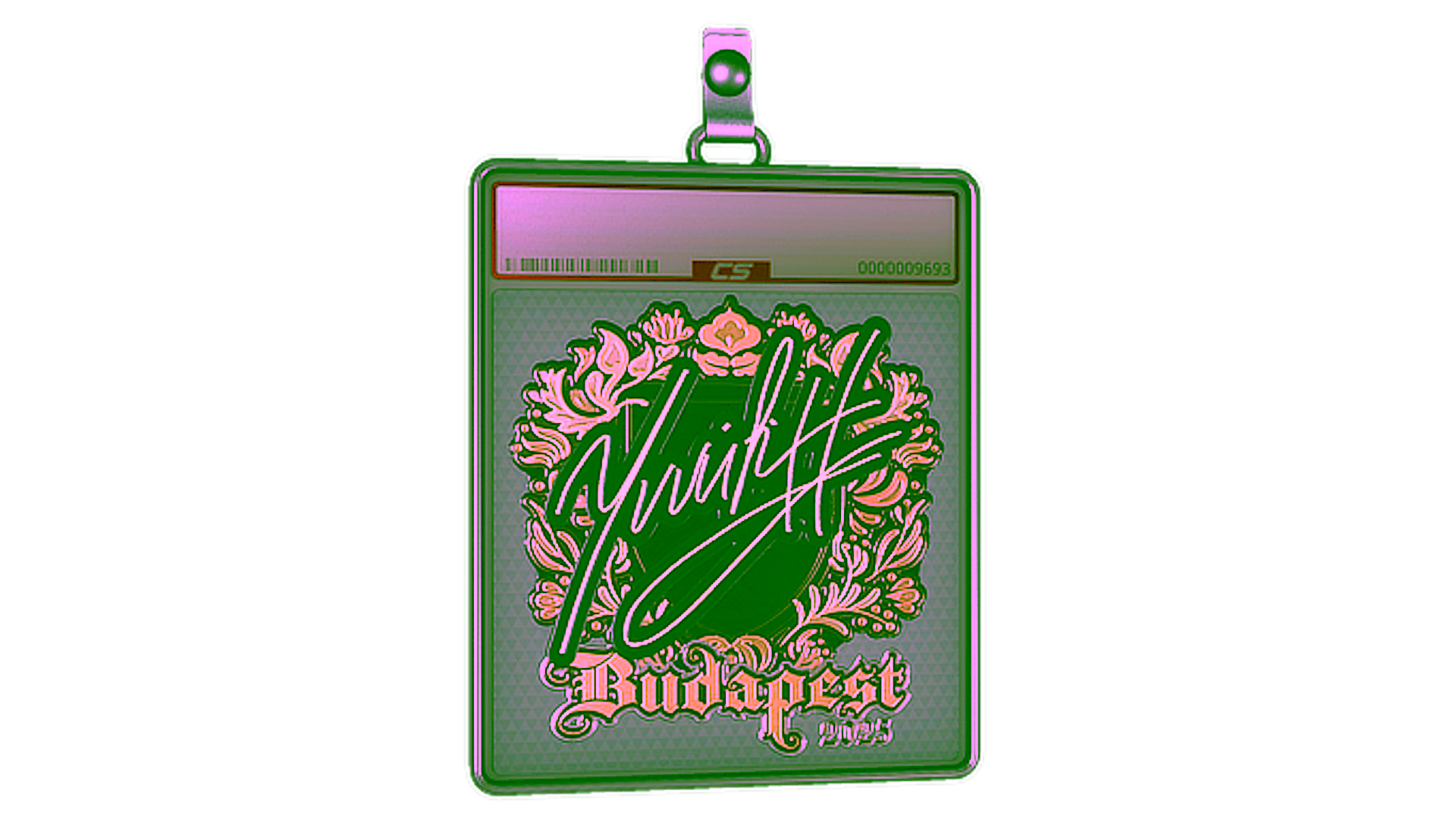 عرض لـ Sticker Slab | yuurih (Gold) | Budapest 2025