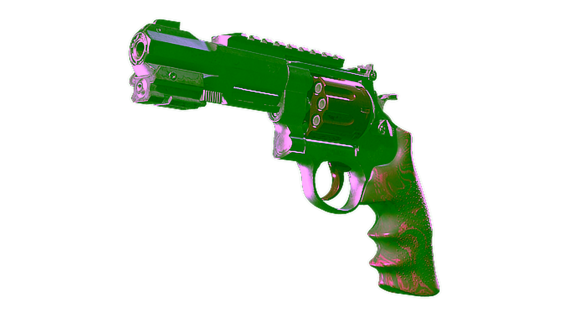Display for Souvenir R8 Revolver | Mauve Aside (Well-Worn)