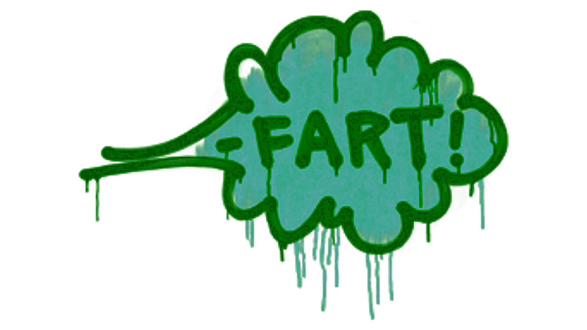 Display for Sealed Graffiti | Fart (Frog Green)