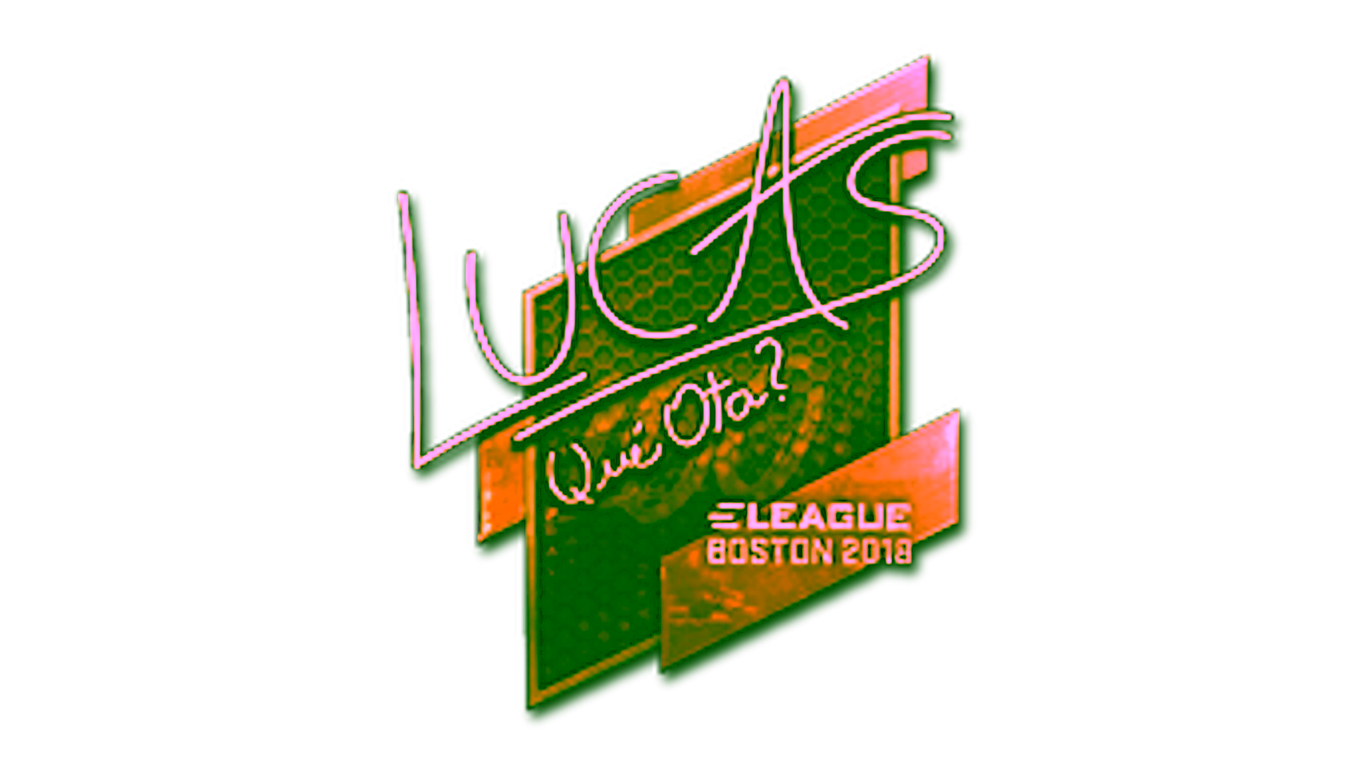 Display for Sticker | LUCAS1 (Gold) | Boston 2018