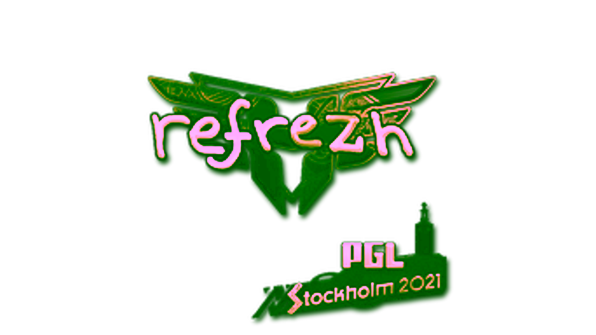 Exibição para Sticker | refrezh (Gold) | Stockholm 2021