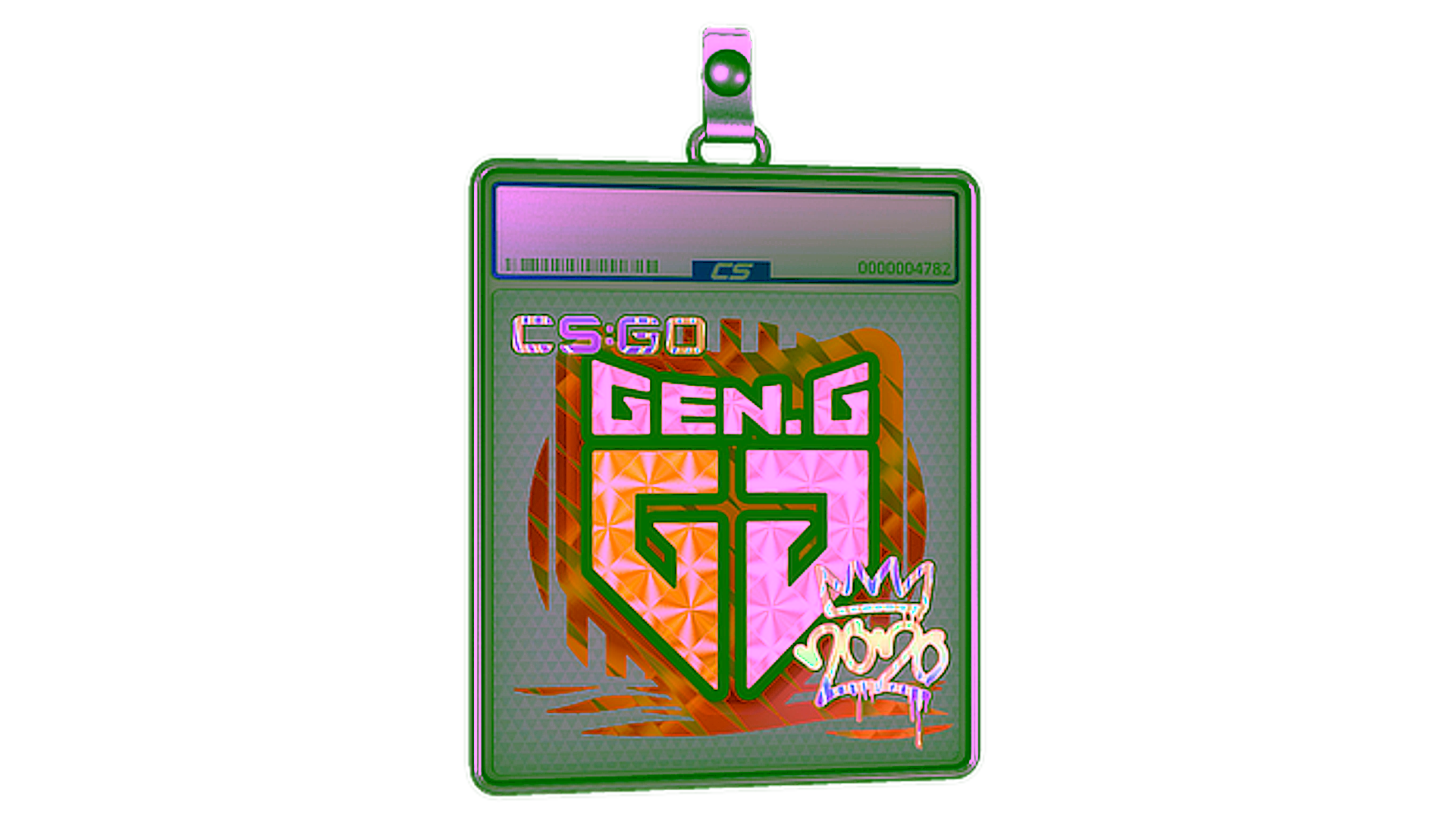Exibição para Sticker Slab | Gen.G (Holo) | 2020 RMR