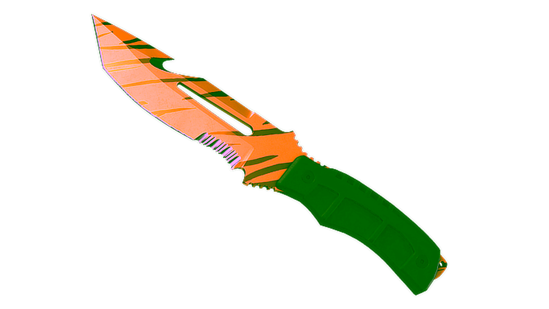 Wyświetl dla ★ StatTrak™ Survival Knife | Tiger Tooth (Minimal Wear)