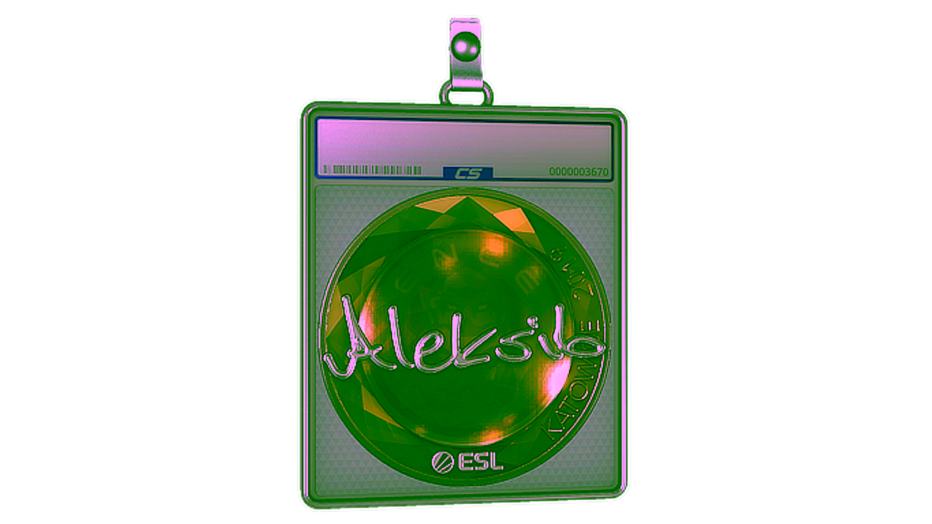 Display for Sticker Slab | Aleksib (Foil) | Katowice 2019