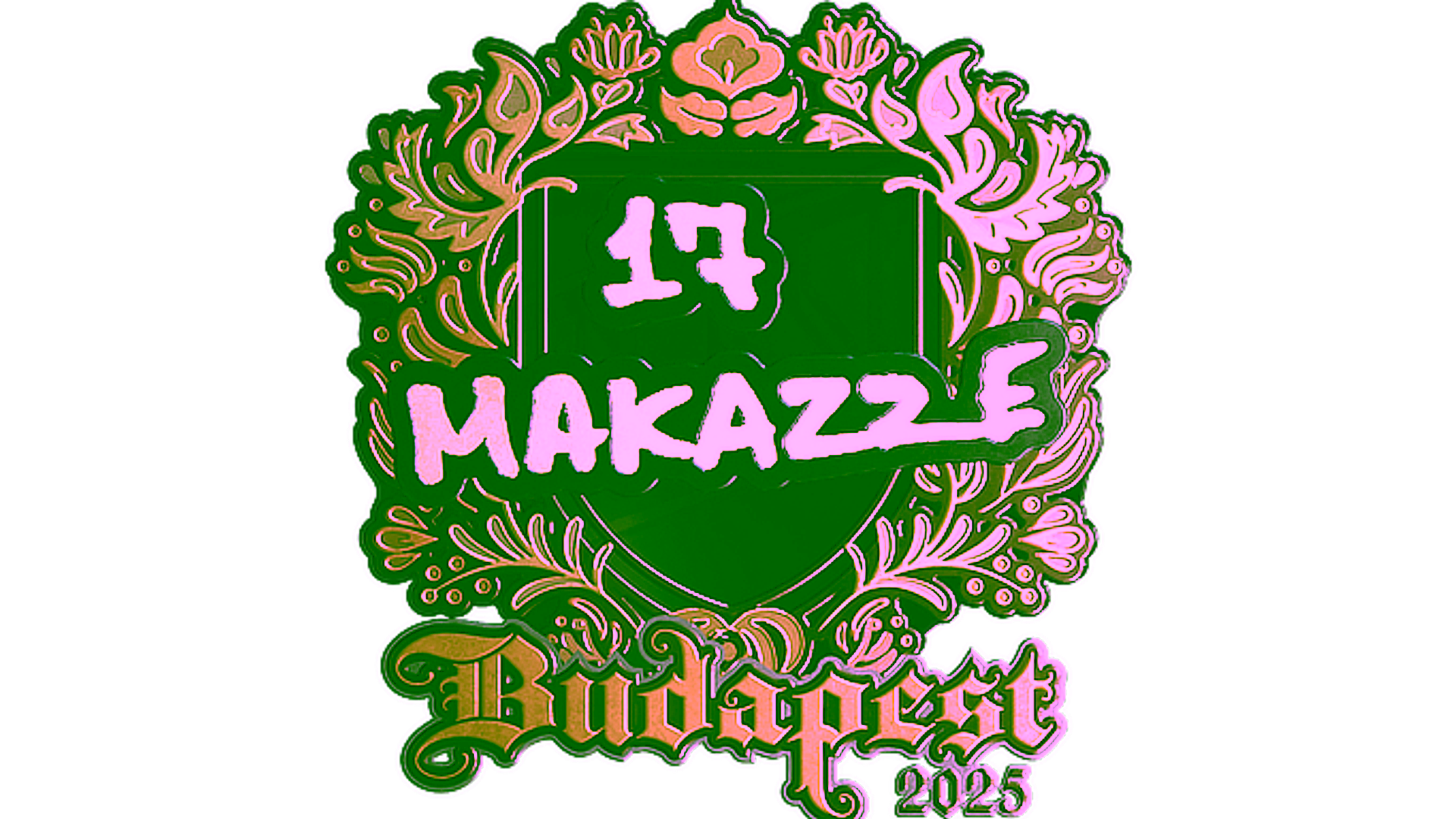 Display for Sticker | makazze (Gold) | Budapest 2025