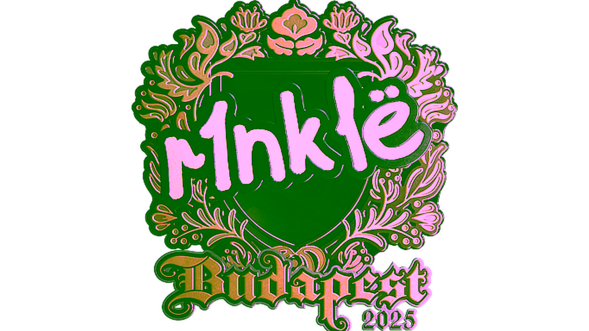 Display for Sticker | r1nkle (Gold) | Budapest 2025